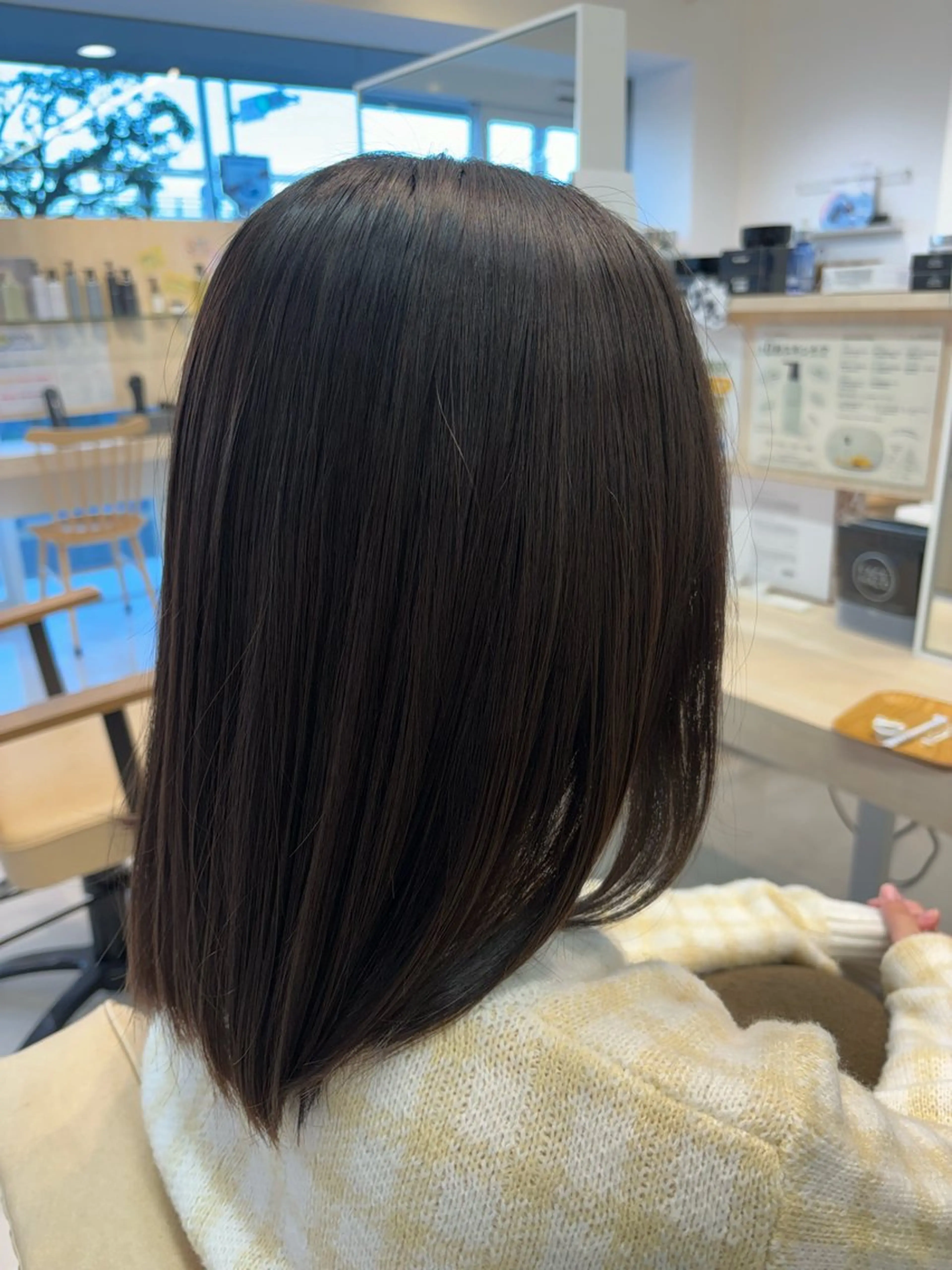 【就活・実習・校則対応◎】赤みを抑えた暗染カラー+プチトリートメントの写真