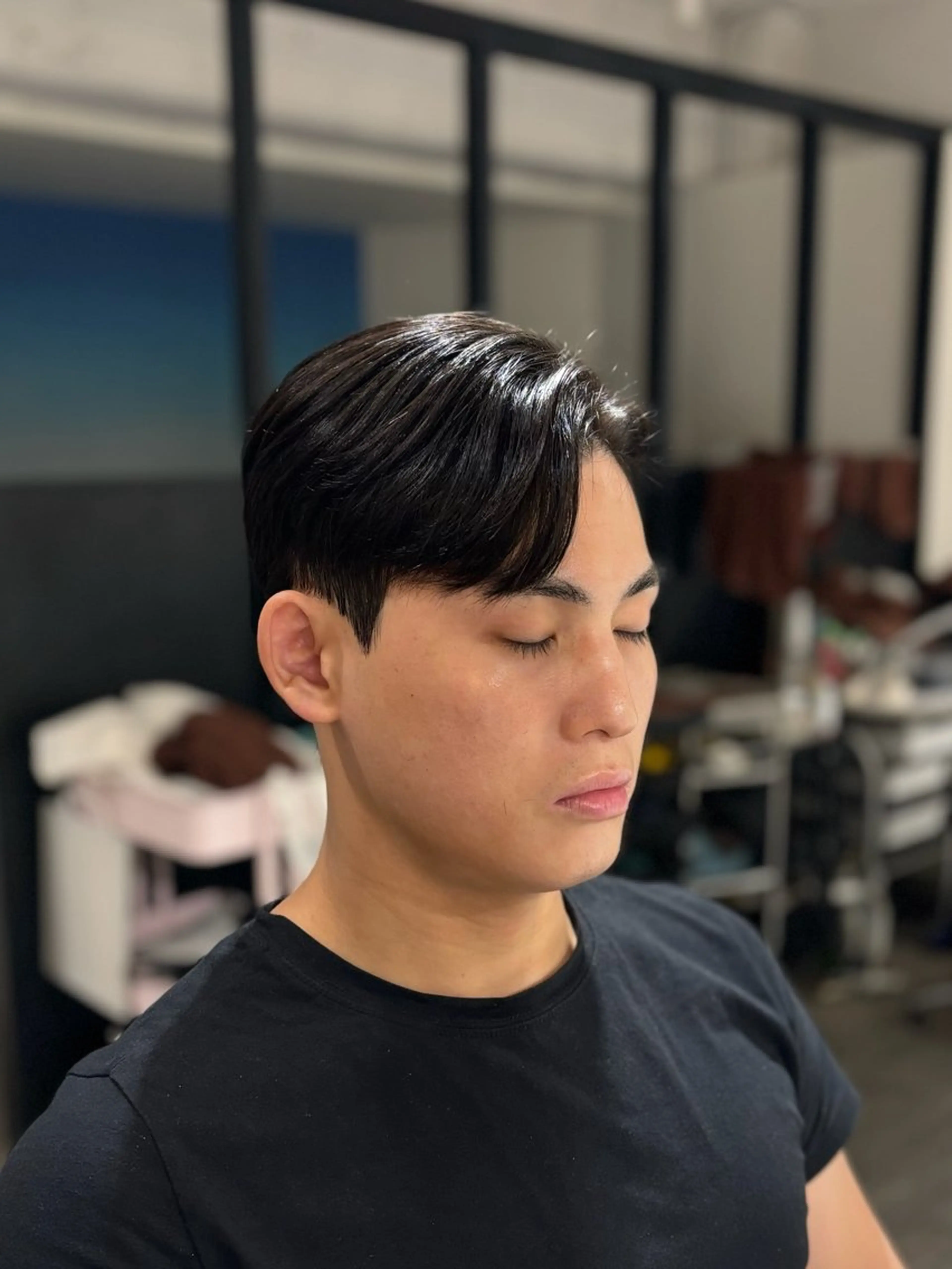 ショート パーマ メンズ カット トリートメント 韓国メンズヘア/ ダウンパーマ/歩夢のヘアスタイル