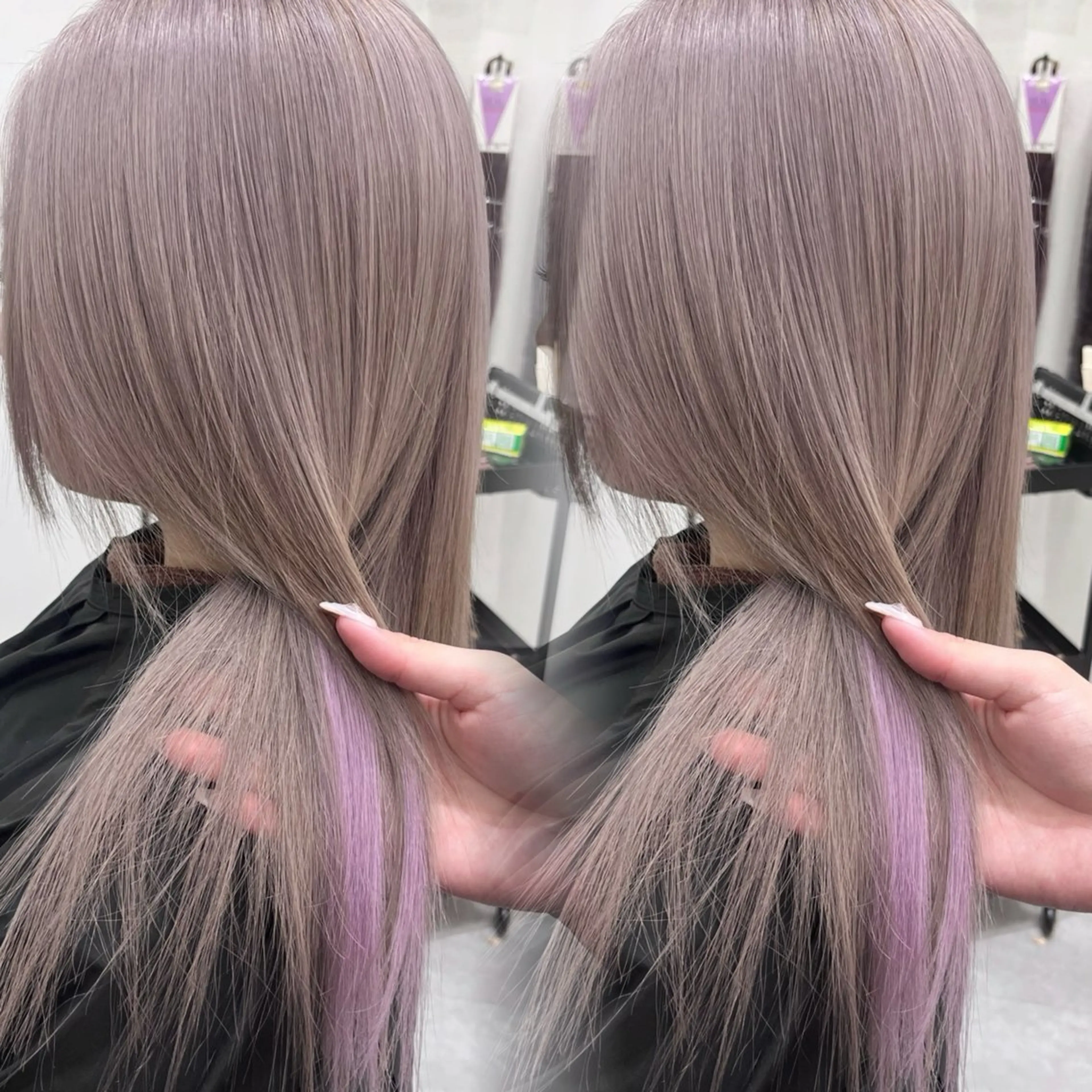 ダブルカラー＋最高級人毛_レミーエクステ80枚（ケアブリーチ込み）🏹🤍の写真