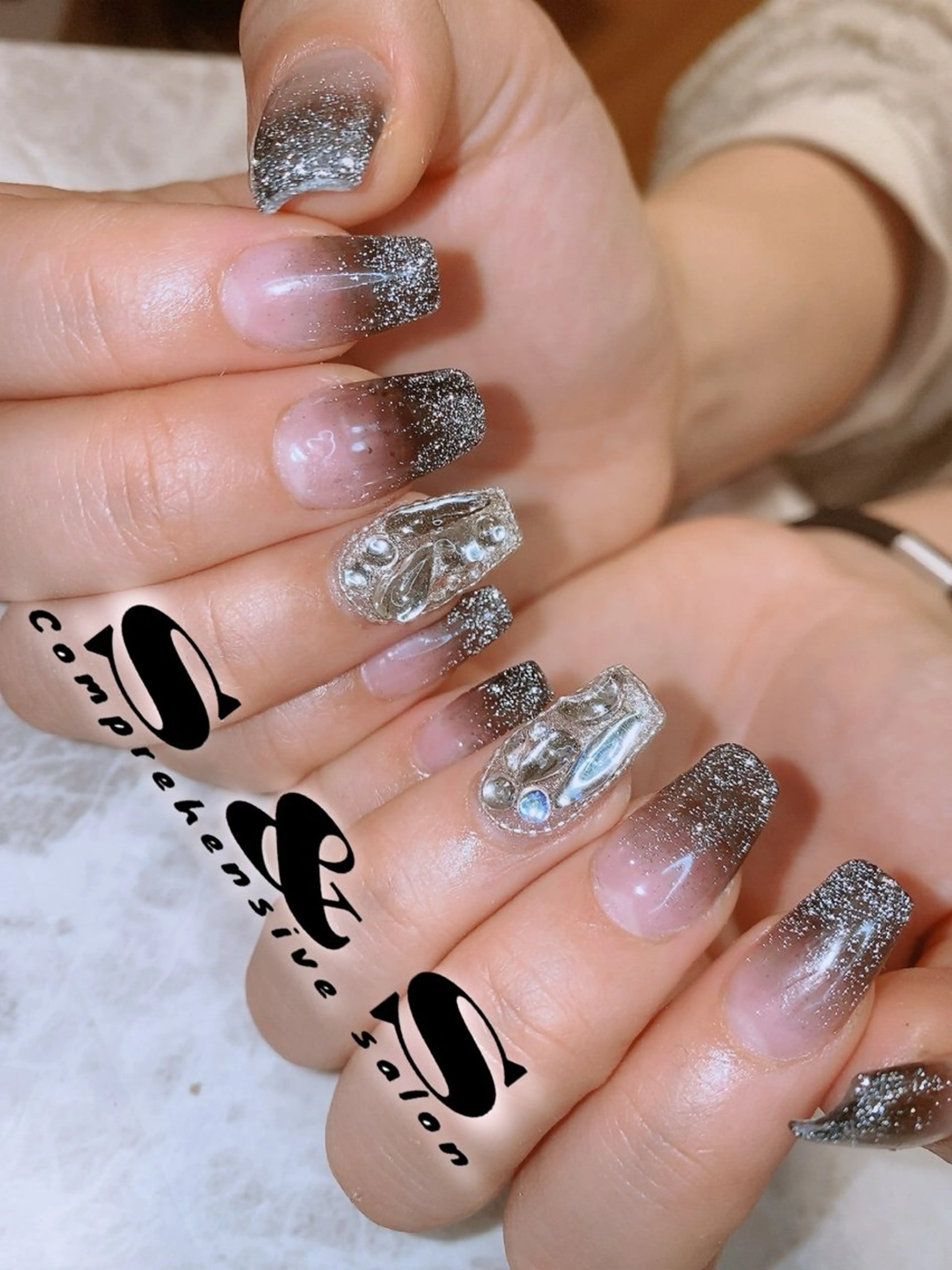 ネイル 長さ出し メンズネイル 持ち込み スカルプネイル S&S 村田小百合のネイルデザイン