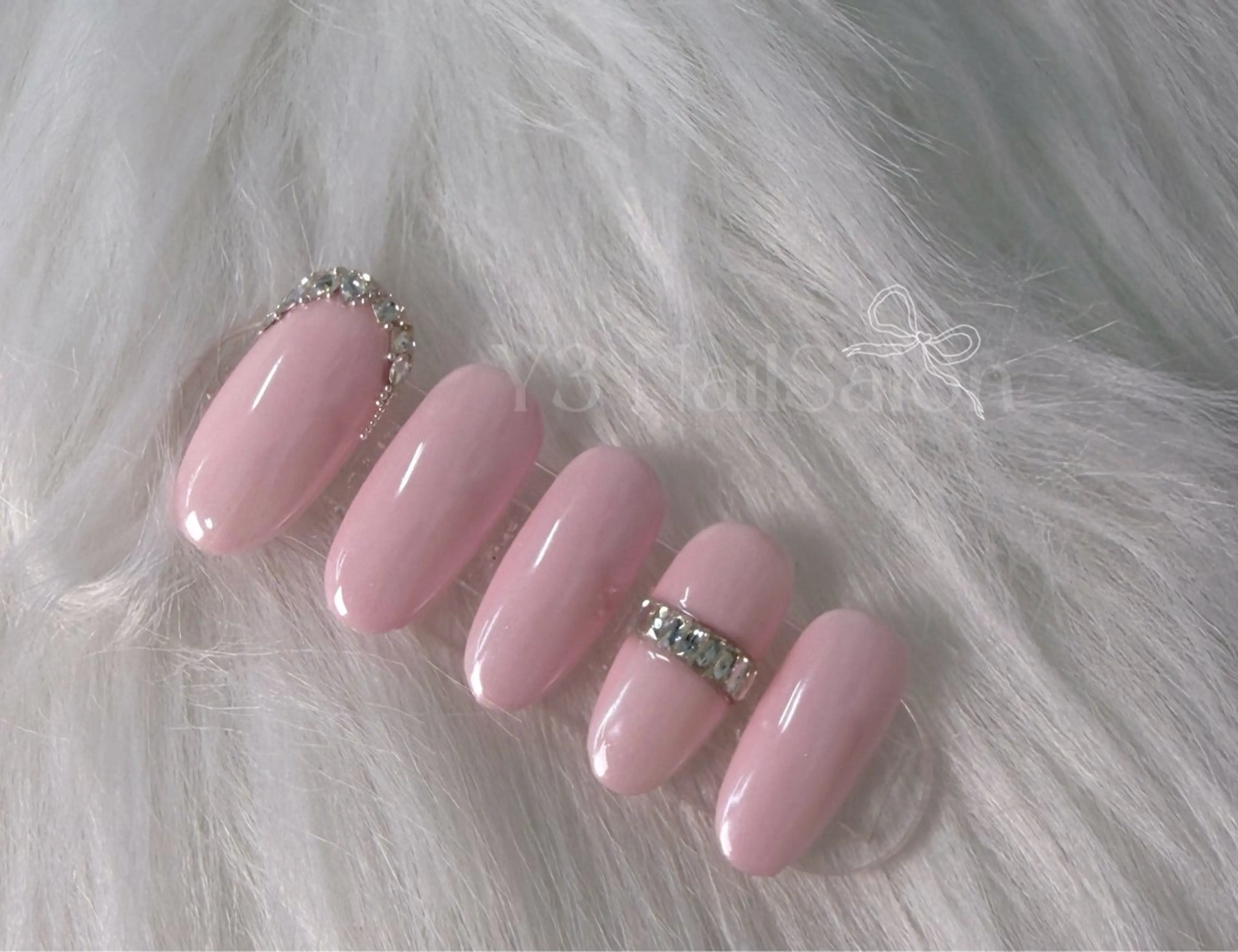 ネイル アートネイル ミラーネイル ピンク ハンドネイル Y3 Nail Salon所属・Y3 NailSalonのネイルデザイン