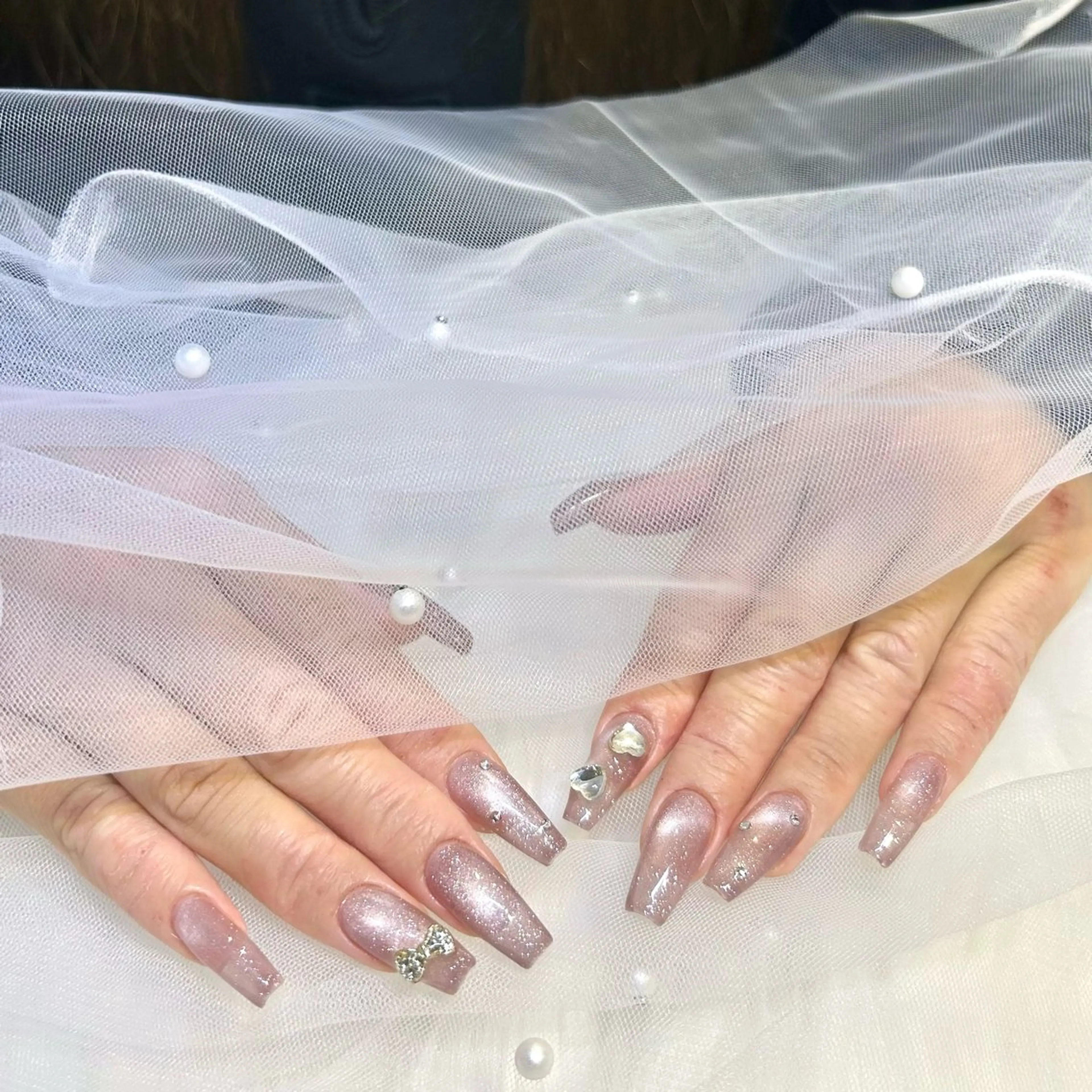 ネイル アートネイル フラッシュネイル フラッシュマグ ジェルネイル パラジェル ハンドネイル RIN 🍀のネイルデザイン