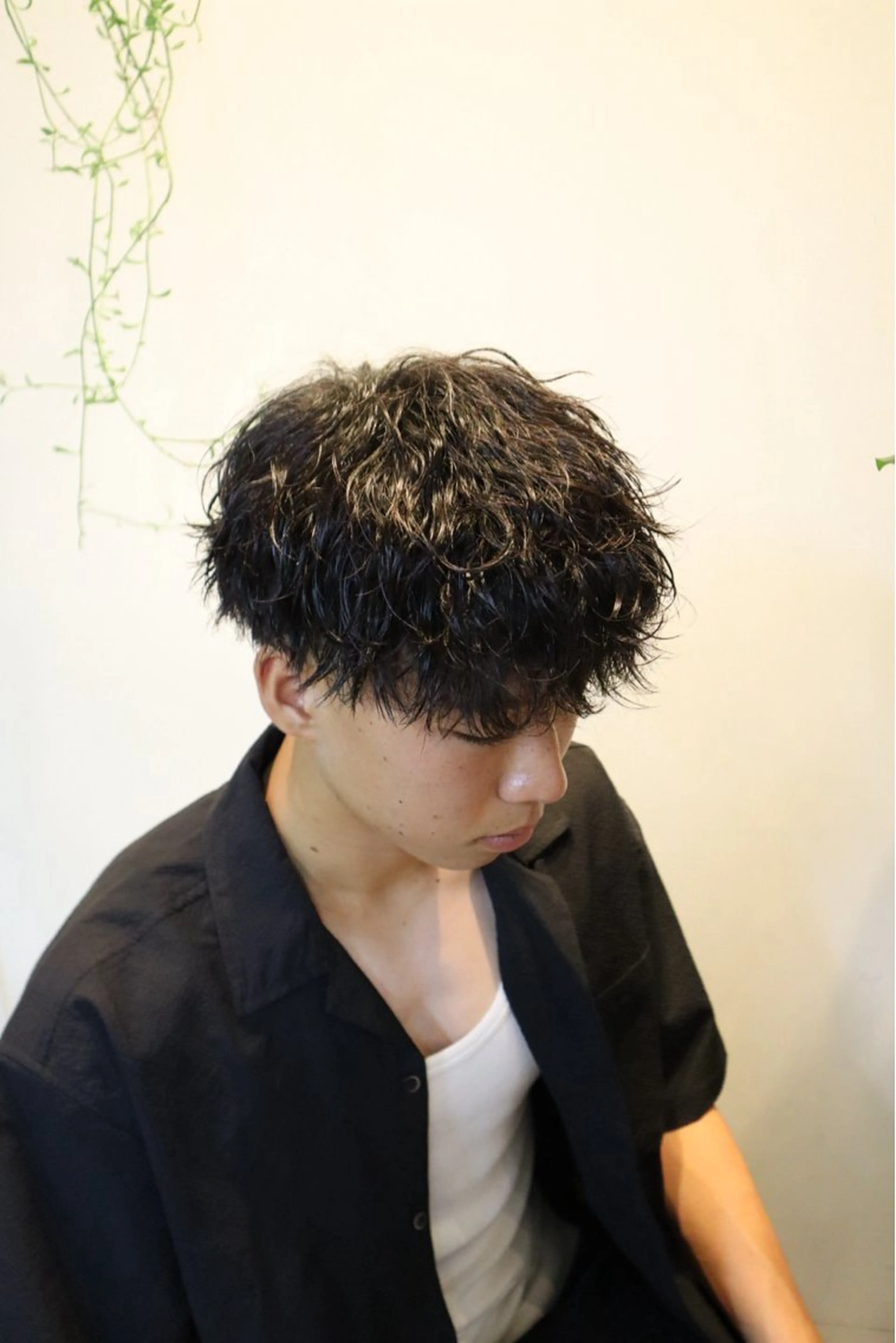 ショート パーマ メンズ メンズパーマ 波巻きパーマ スパイラルパーマ 【無料カット】森 拓斗のヘアスタイル