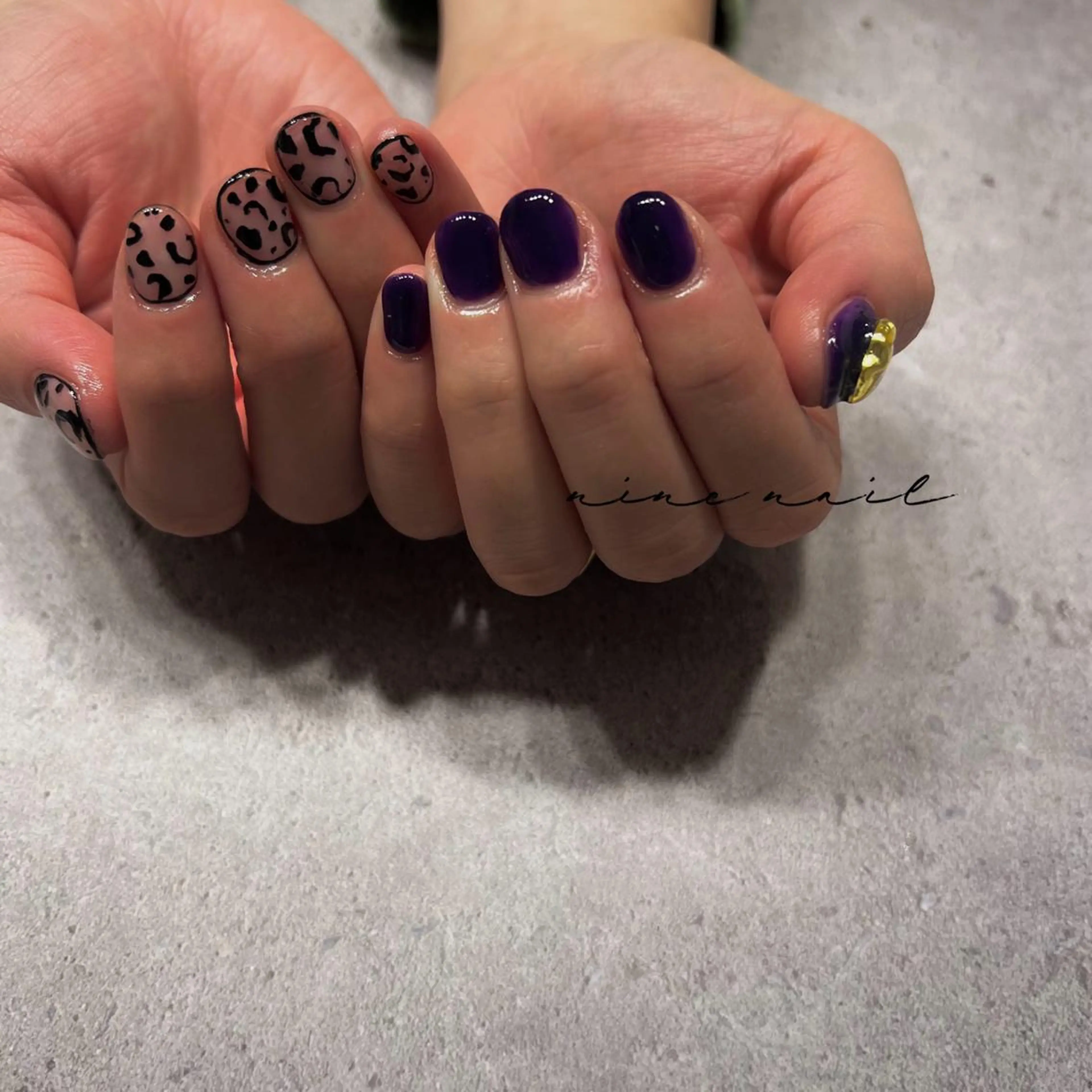 ネイル アニマル柄 nine nailのネイルデザイン