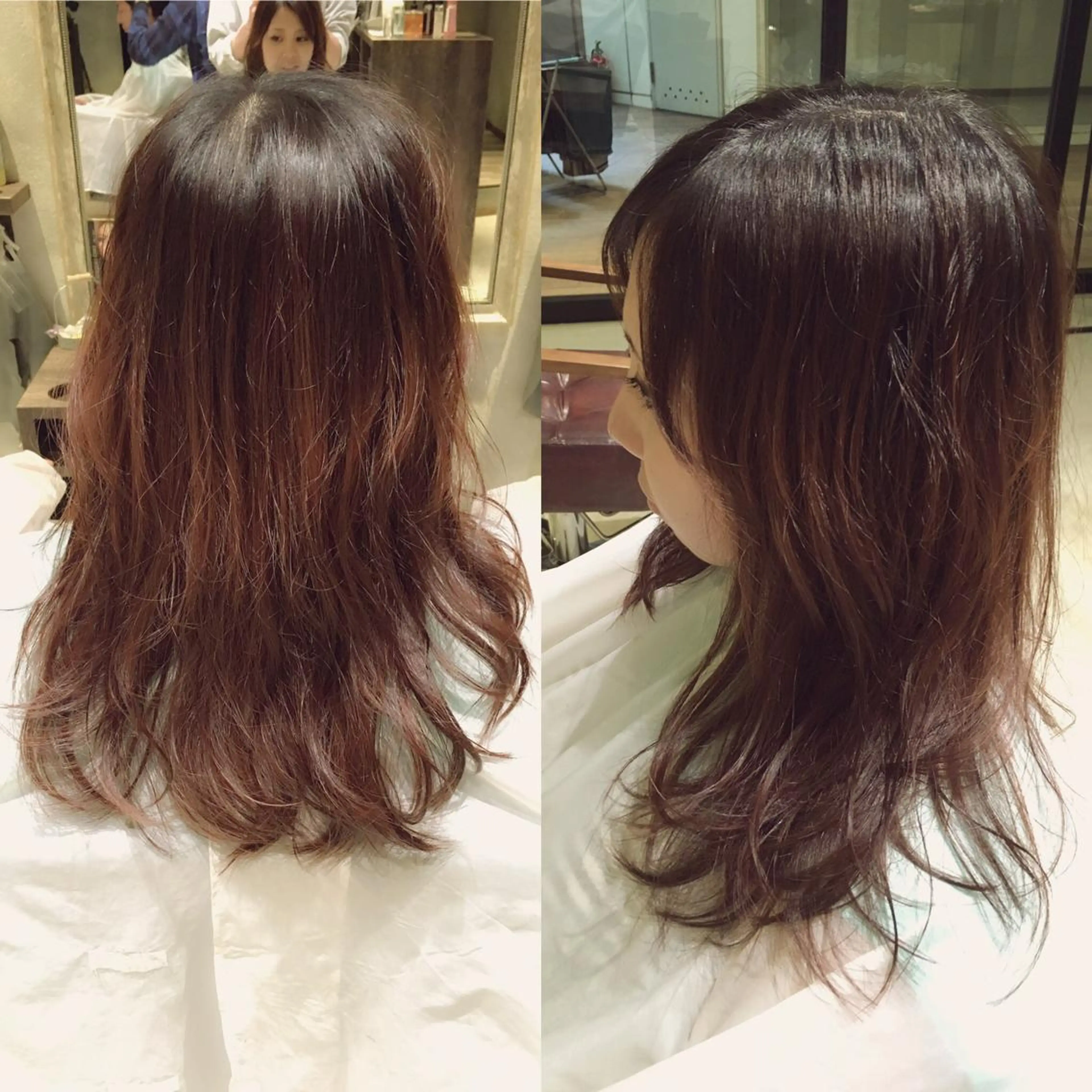 セミロング レイヤーカット 松村 崇弘のヘアスタイル