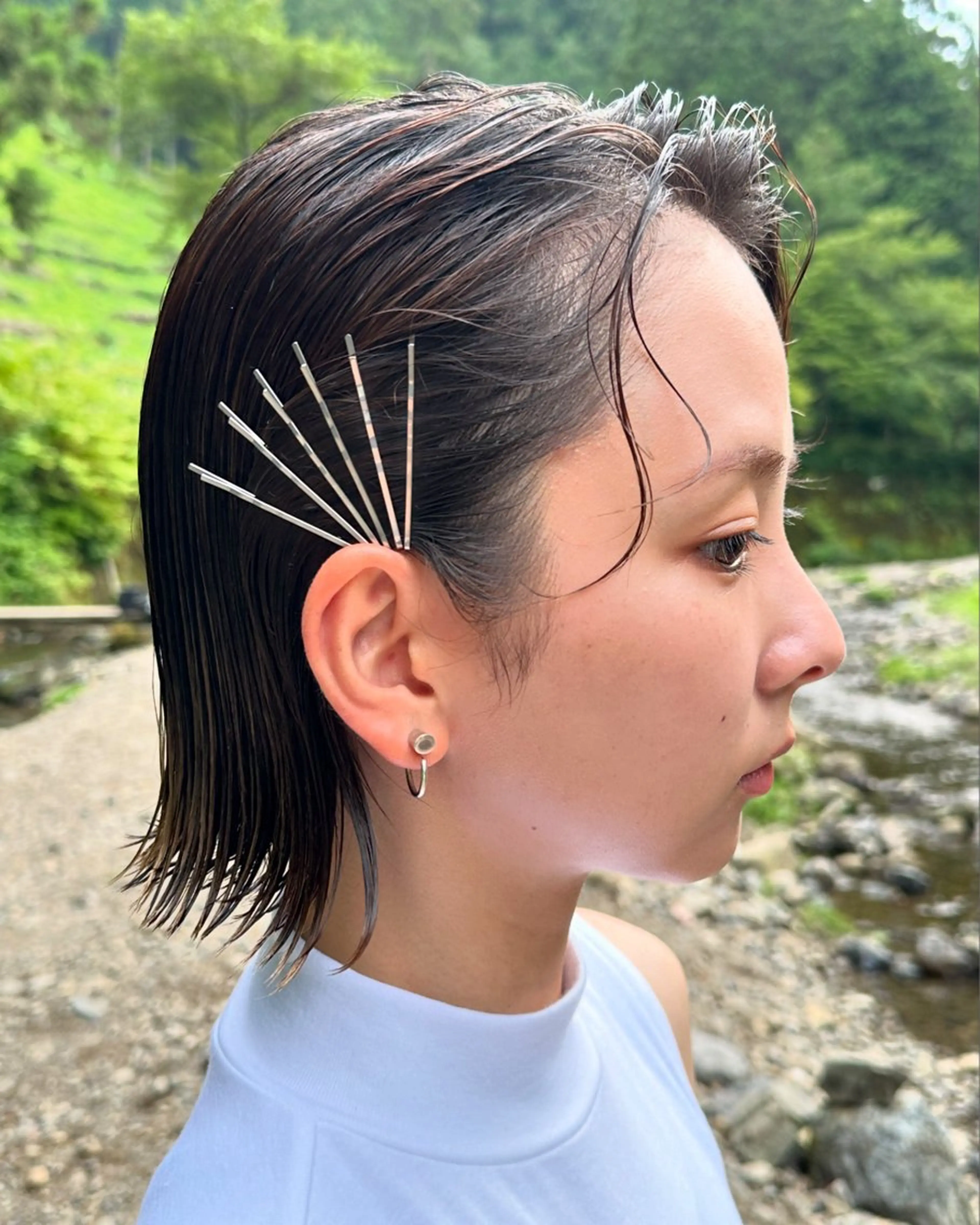 ショート カラー 似合わせカット /パーマ岡本淳平のヘアスタイル