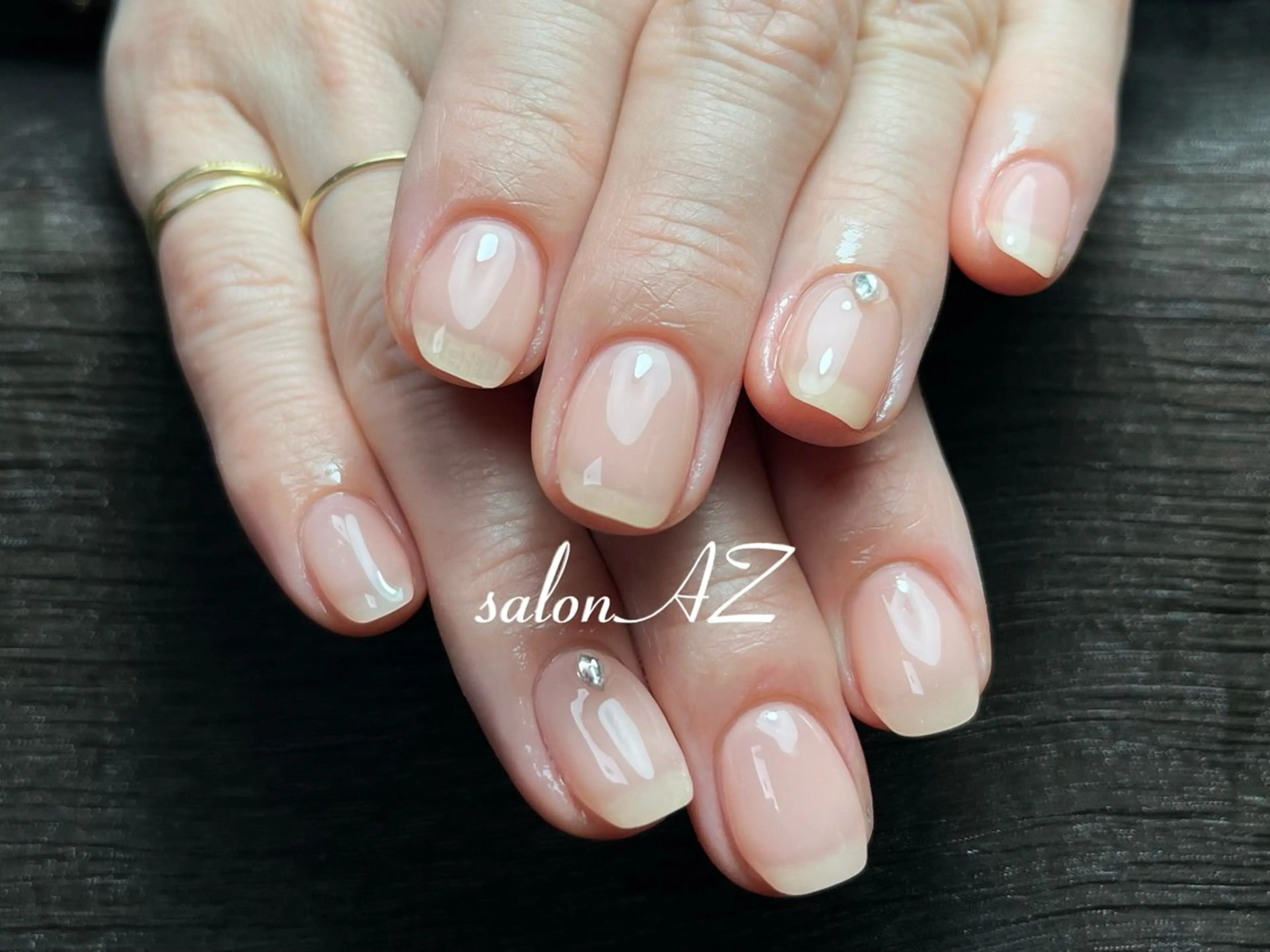 ネイル 桜ネイル 長さ出し フットネイル フレンチネイル ジェルネイル salon AZのネイルデザイン