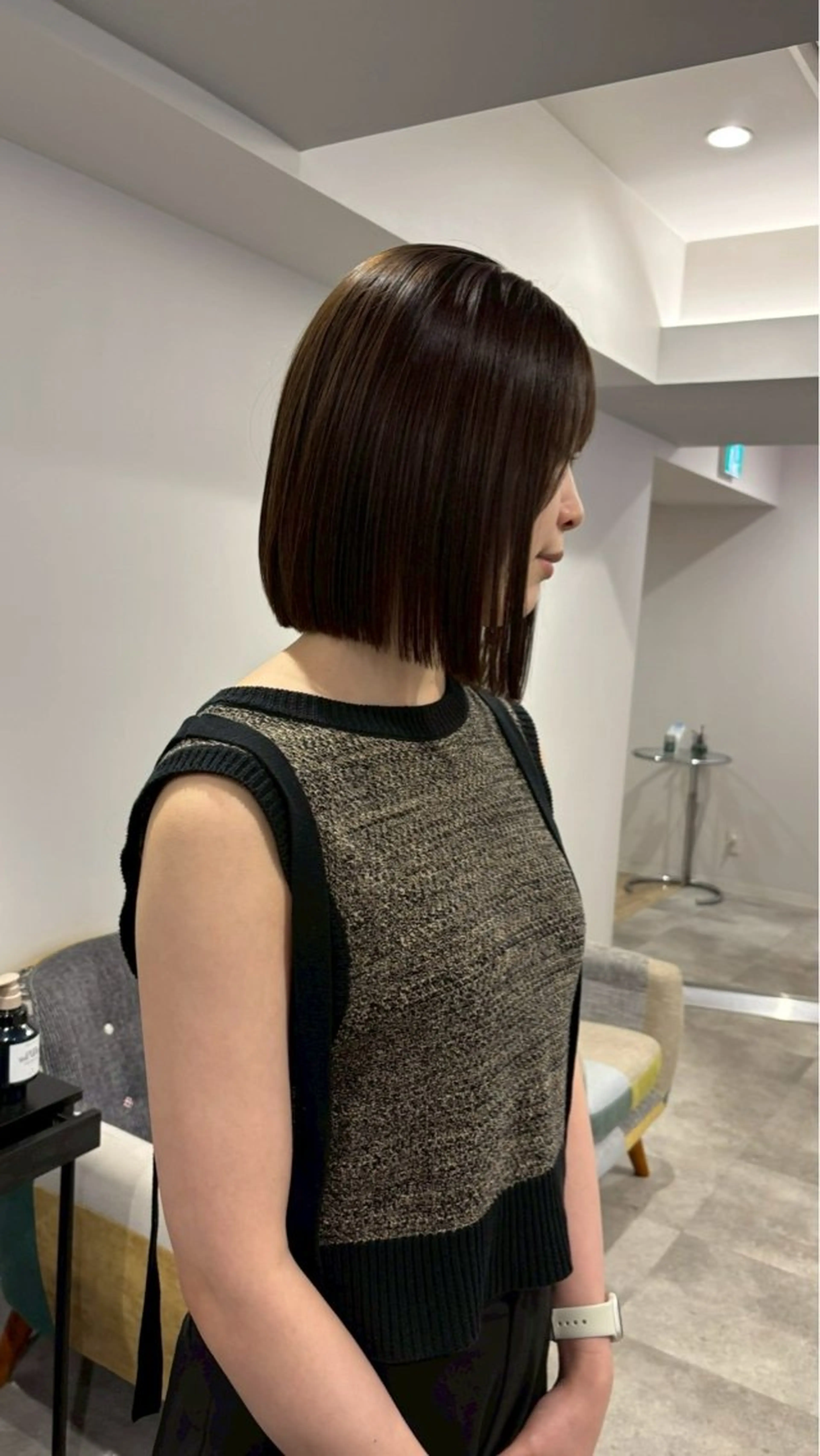 ショート カラー 透明感/艶感/縮毛 矯正/NATSUMIのヘアスタイル