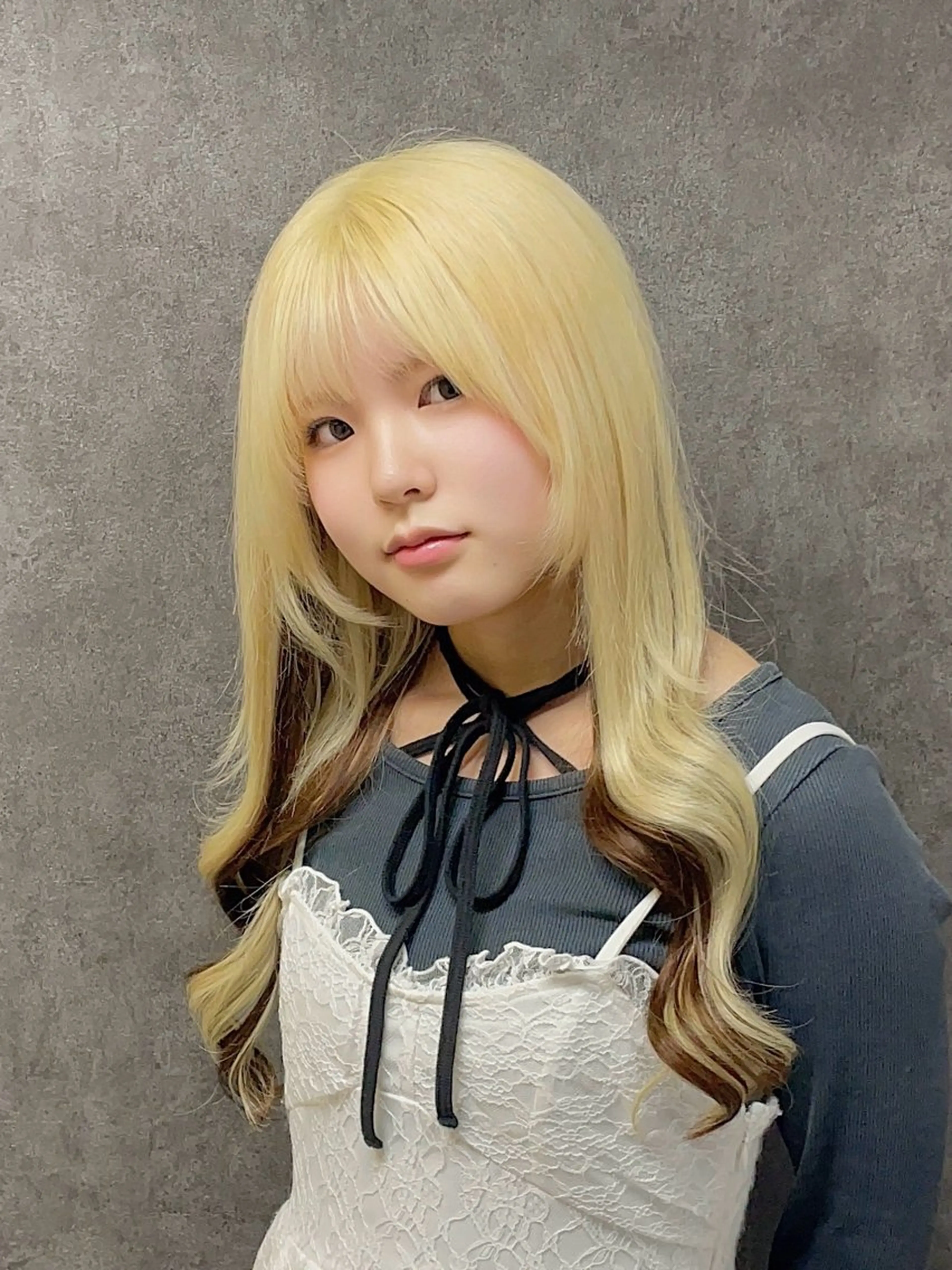 ロング ナリキ/ダブルカラー /ダブルカラー募集のヘアスタイル