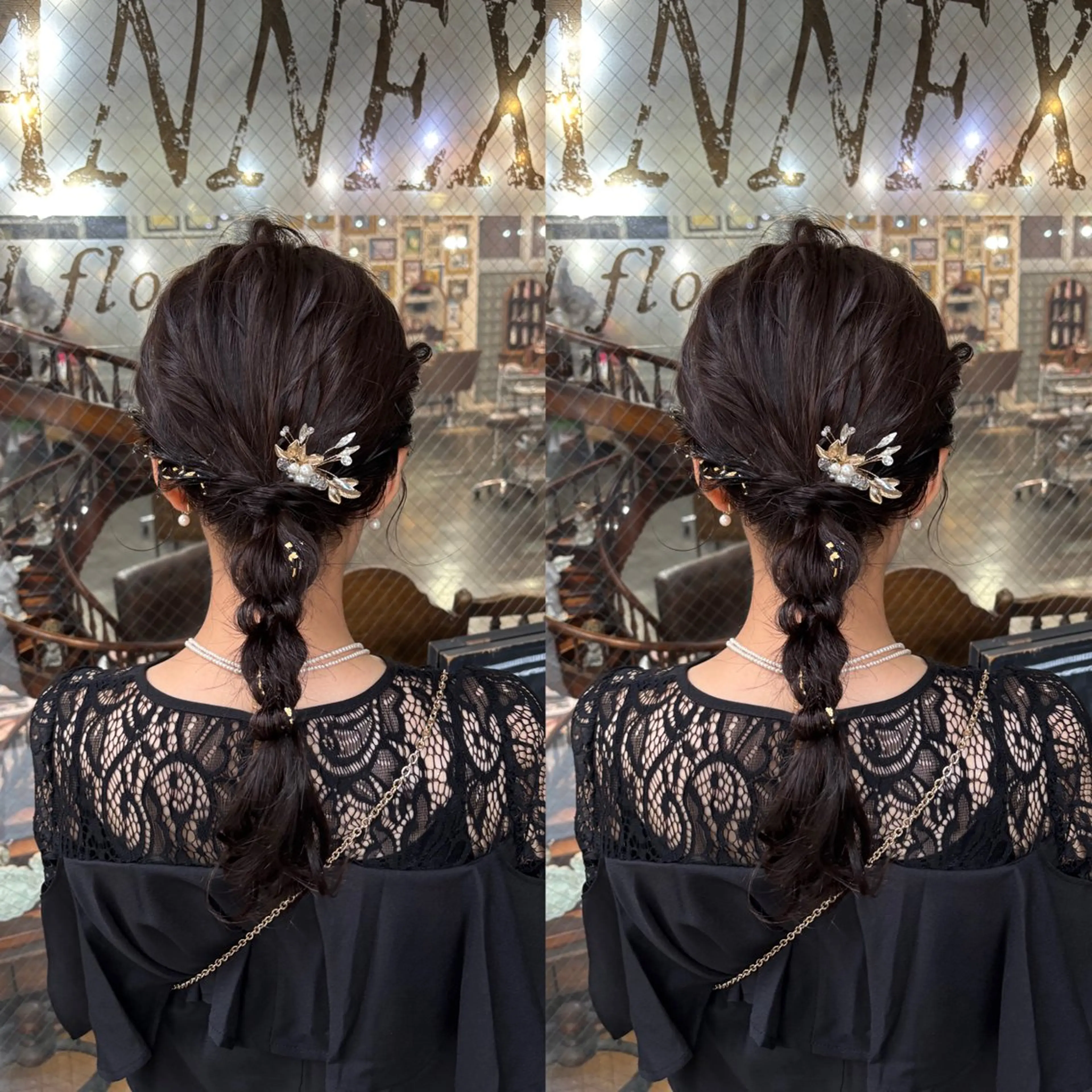 セミロング ヘアアレンジ ☻モエカ/ハイトーン アレンジ☻のヘアスタイル