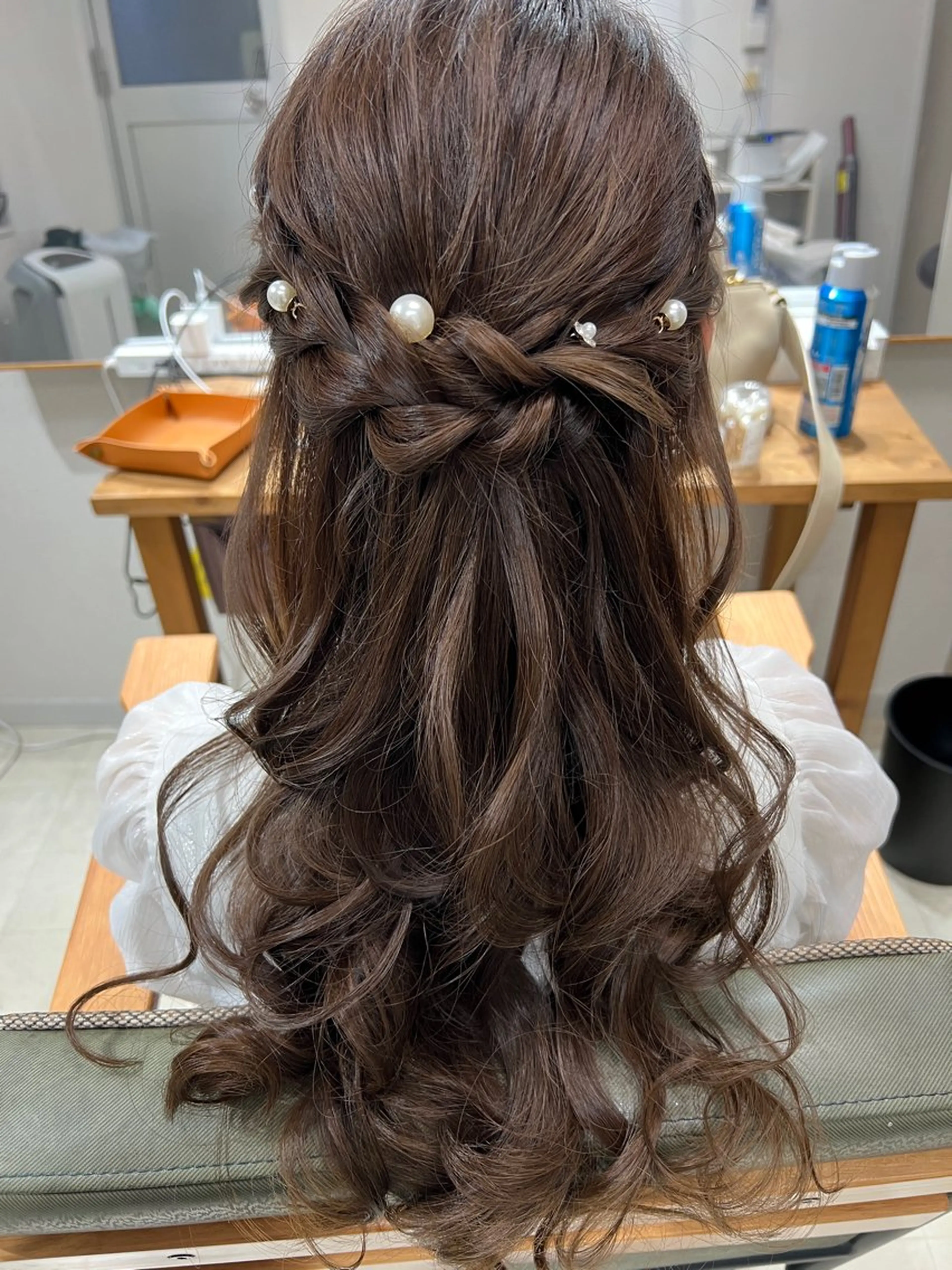 ロング ヘアアレンジ ハーフアップ 山室 敬義のヘアスタイル