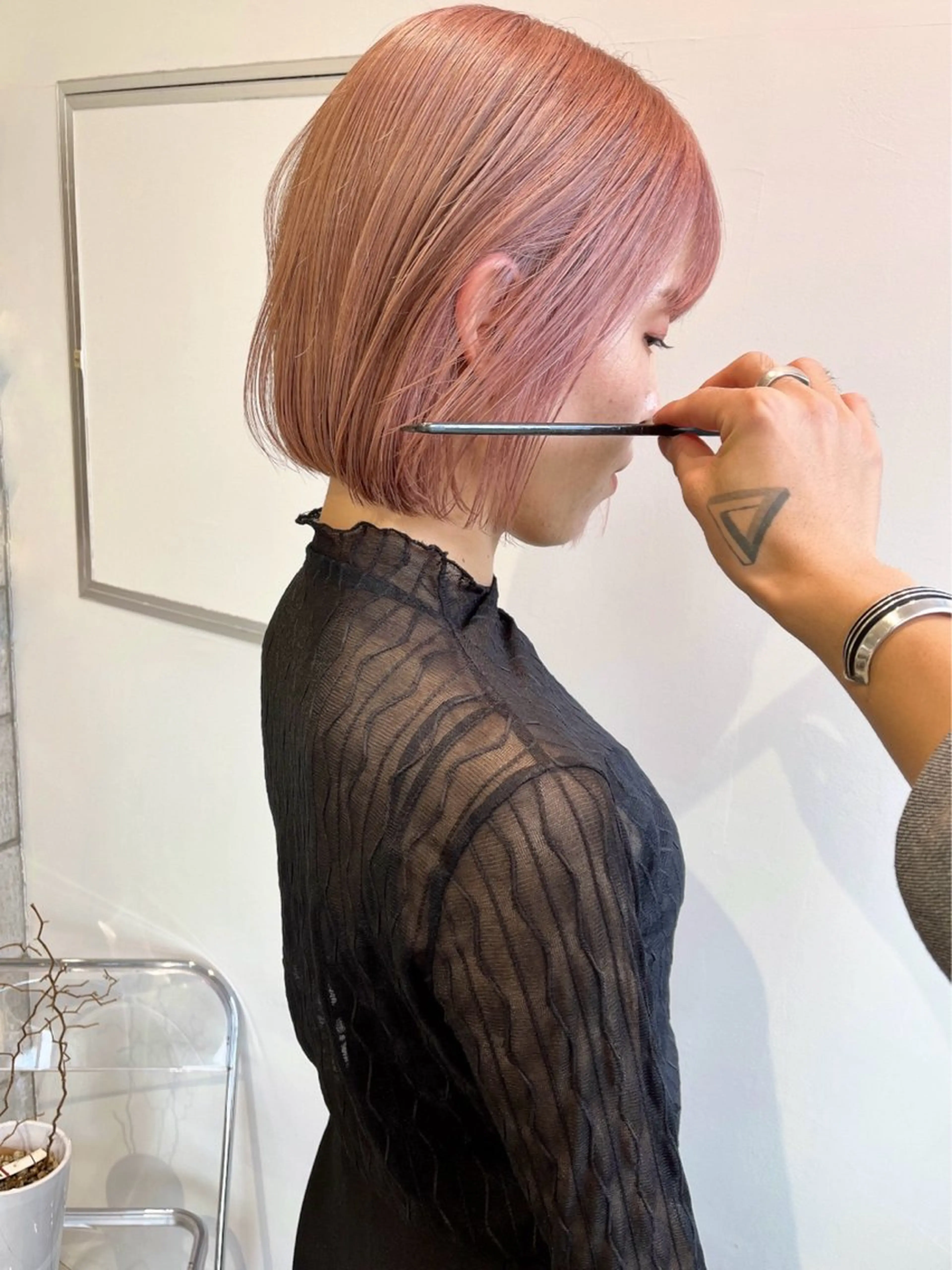 ミディアム カット ヘアカラー ill副店長 立和田純也のヘアスタイル