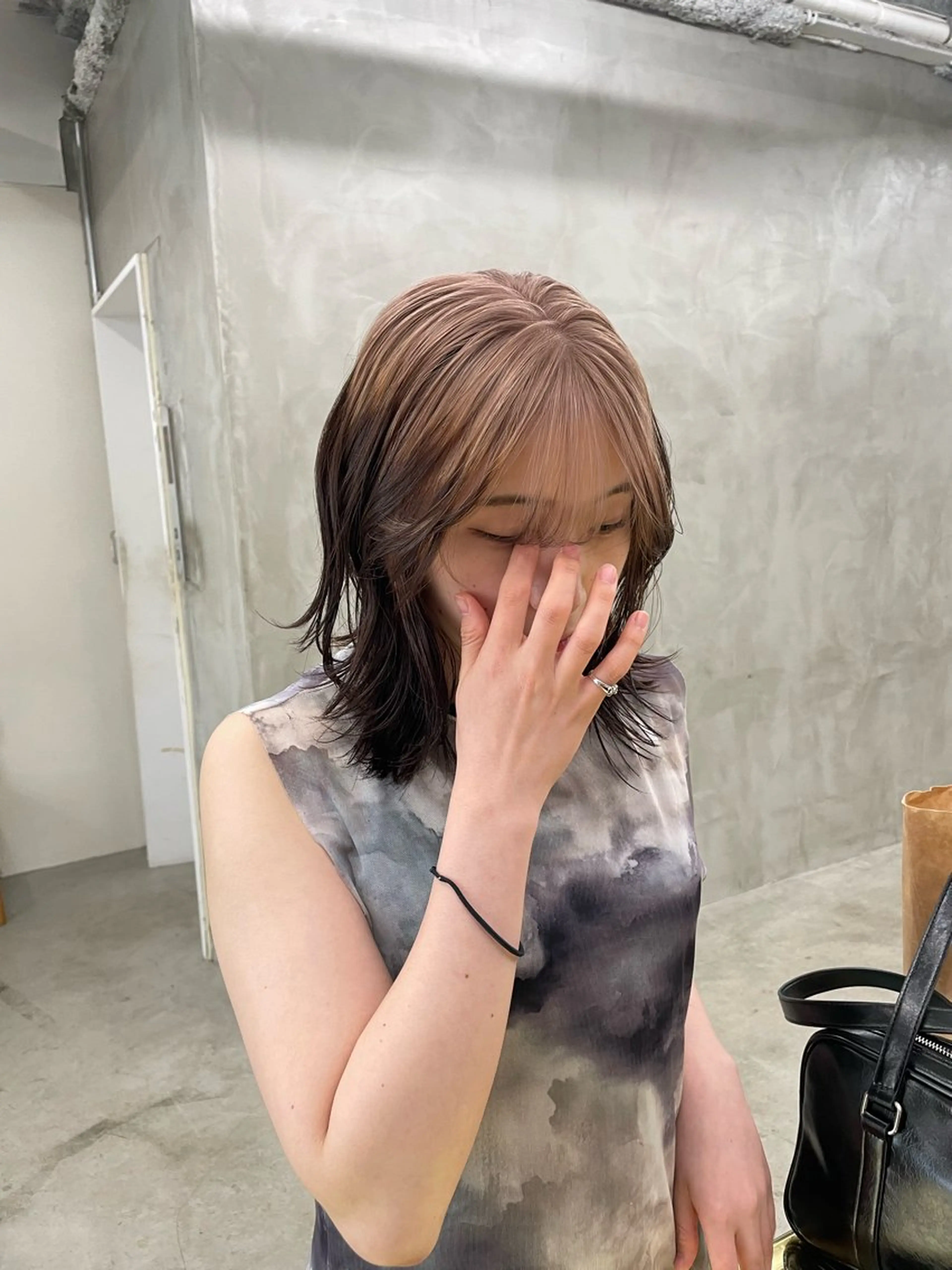 カラー ヘアカラー トリートメント ハイトーン/レイヤー 🌸さくらのヘアスタイル