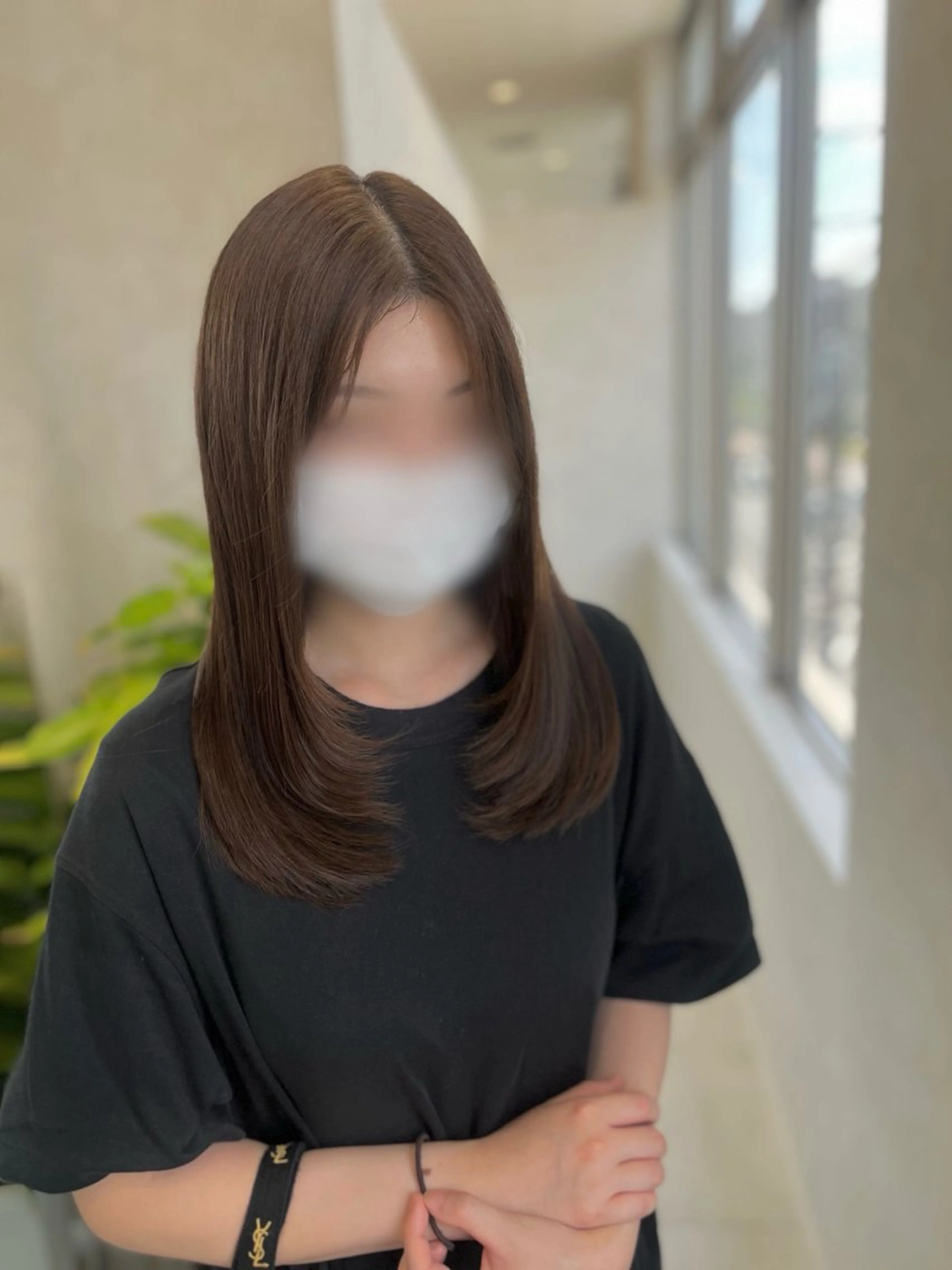 ロング 顔まわりレイヤー レイヤーカット Eleanor枚方店 /梅木雄治のヘアスタイル