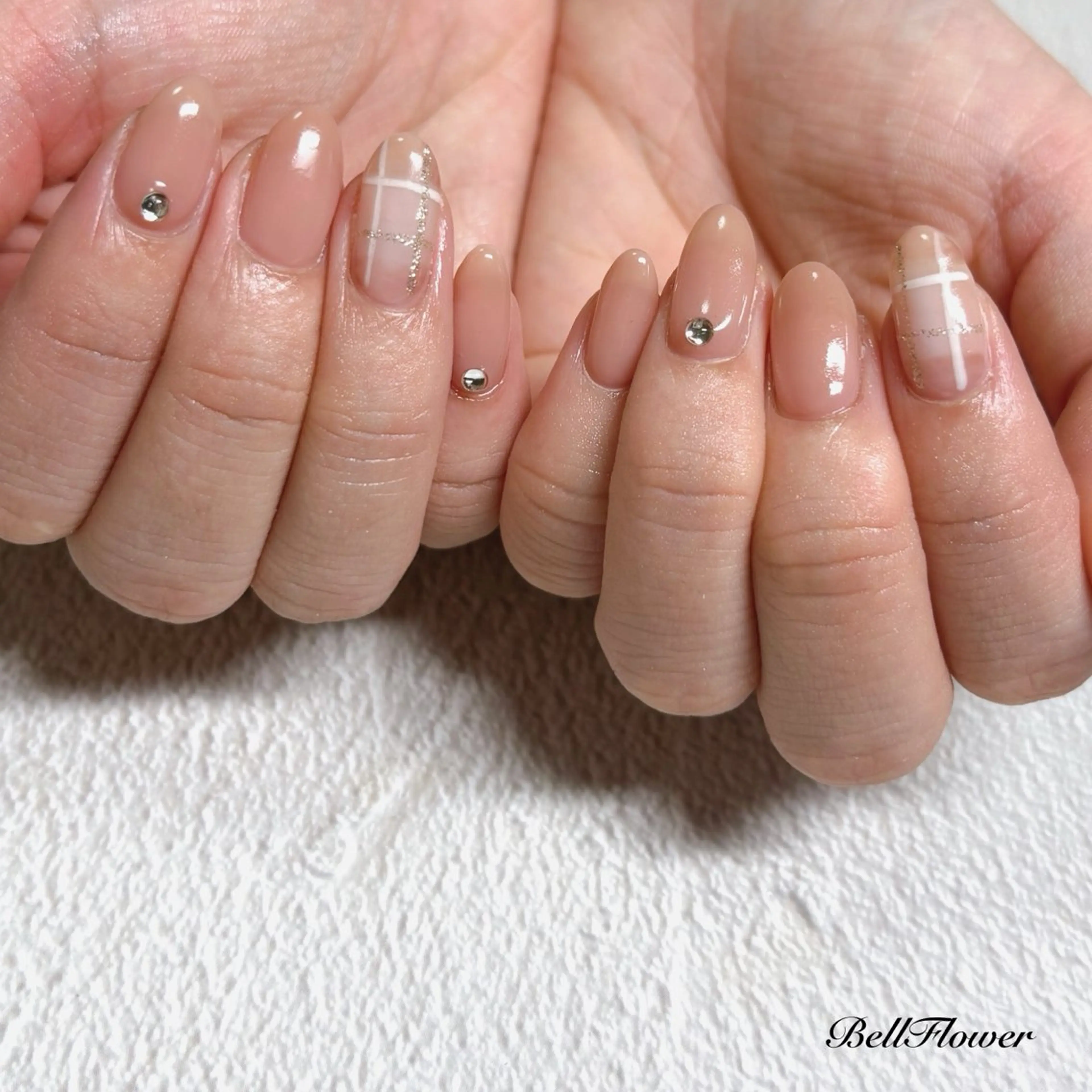 ネイル ハンドネイル Bell Flowerのネイルデザイン