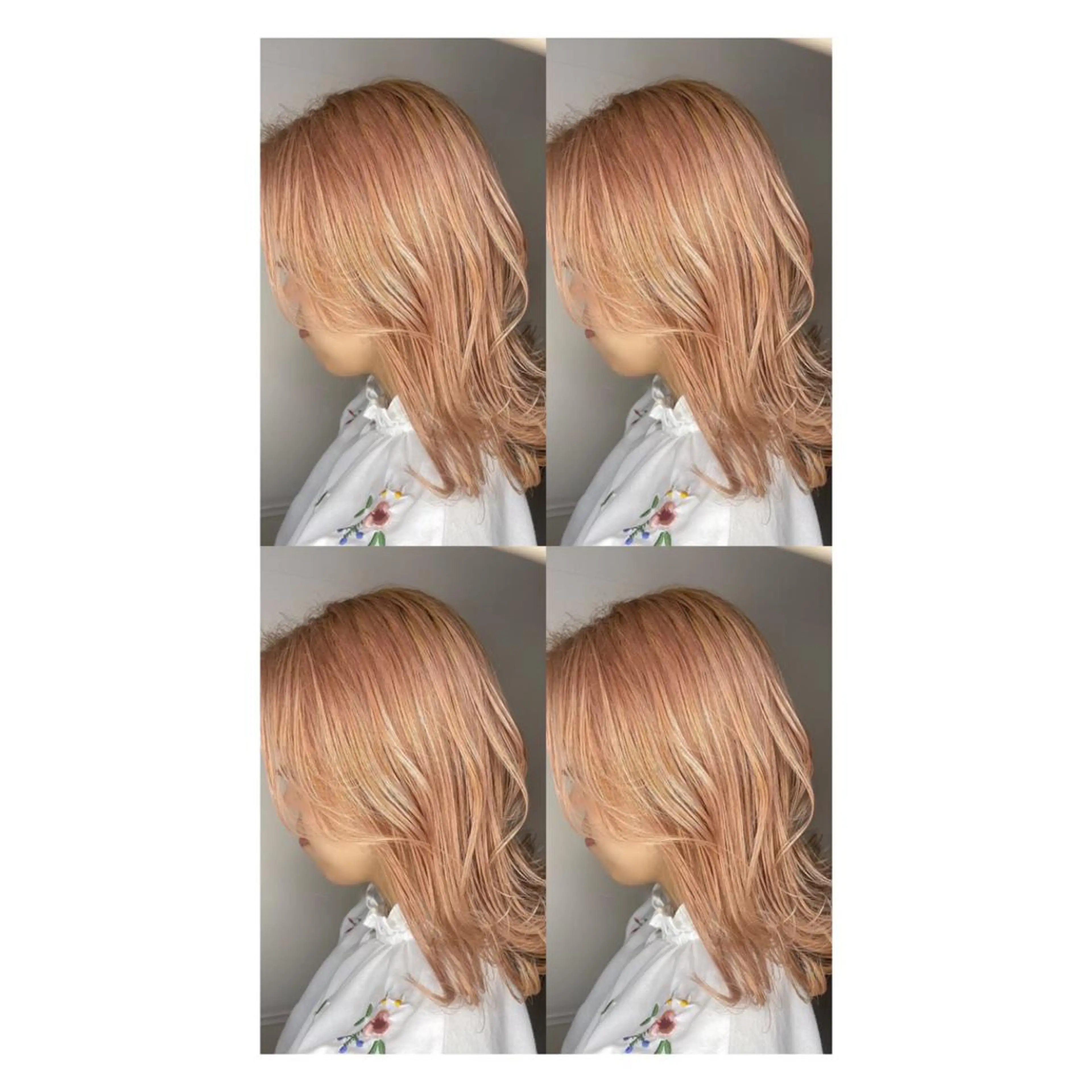 ミディアム カラー 店長✨レイヤー✖️ 髪質改善✖️韓国ヘアのヘアスタイル