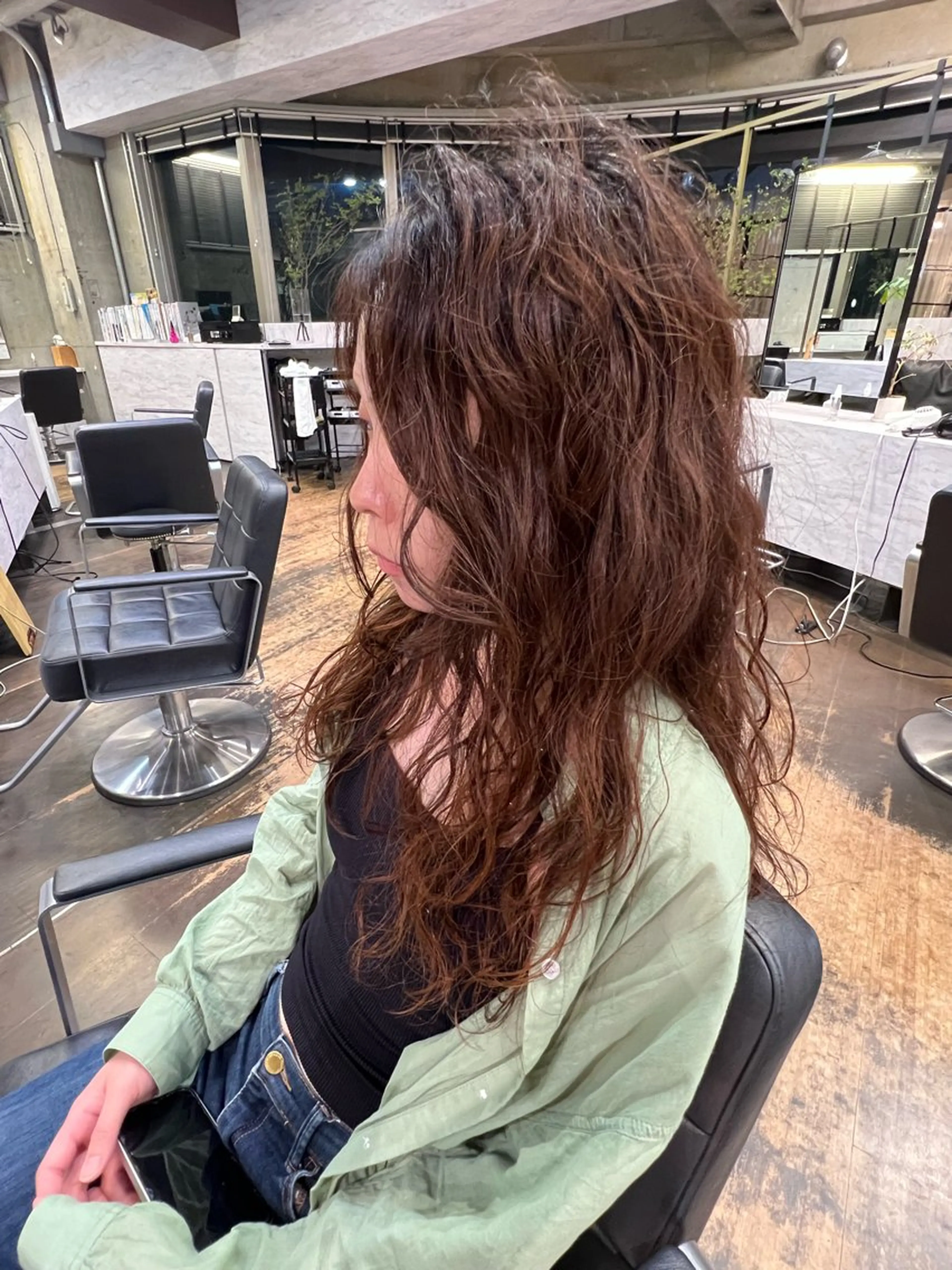 セミロング パーマ セミロングパーマ ROBBY所属・松井美樹/似合わせ ガーリー・韓国のヘアスタイル