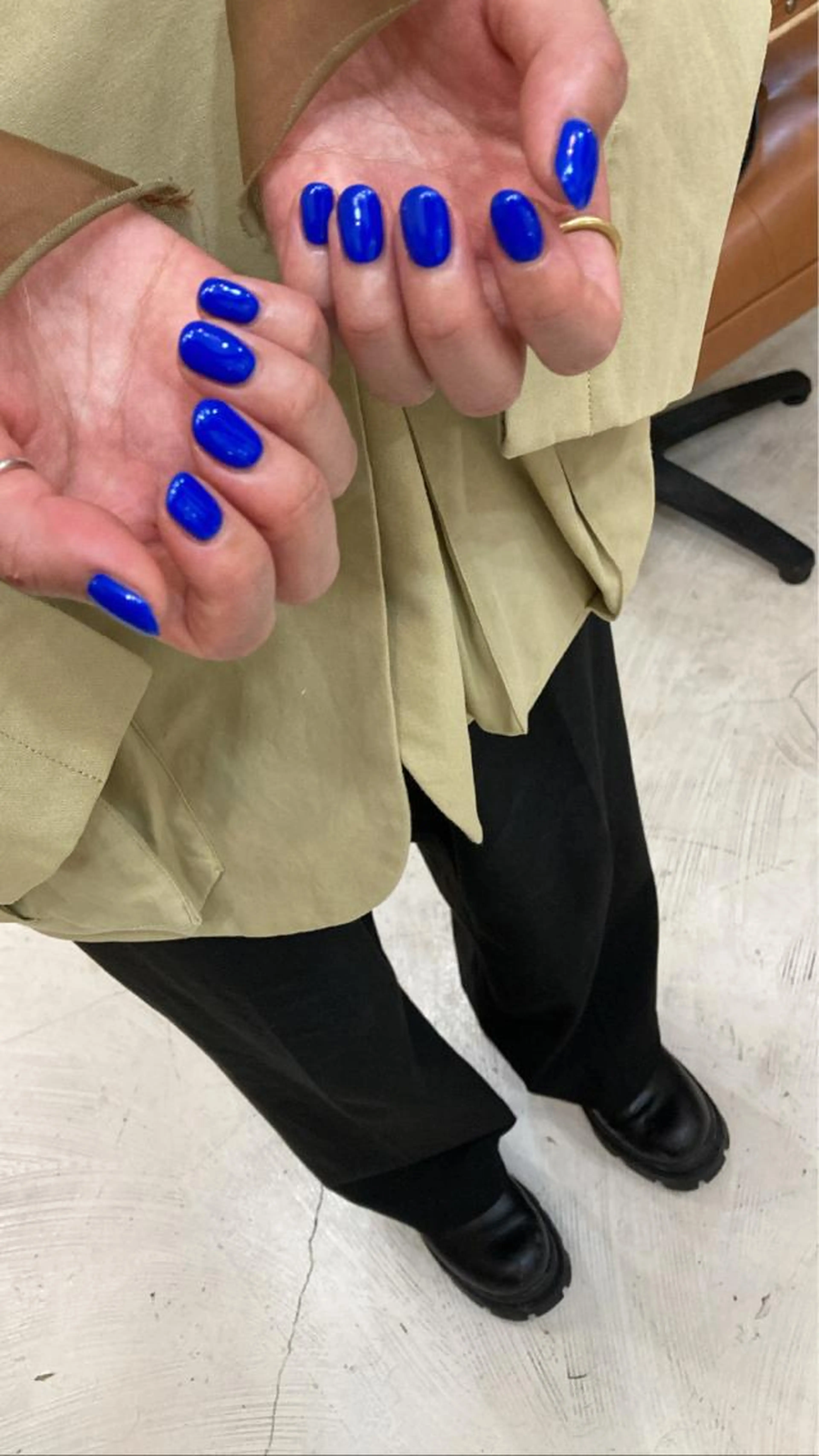 🌼💙甘皮ケア付ハンドジェルネイル 10本ワンカラーorラメグラデーション¥7700の写真