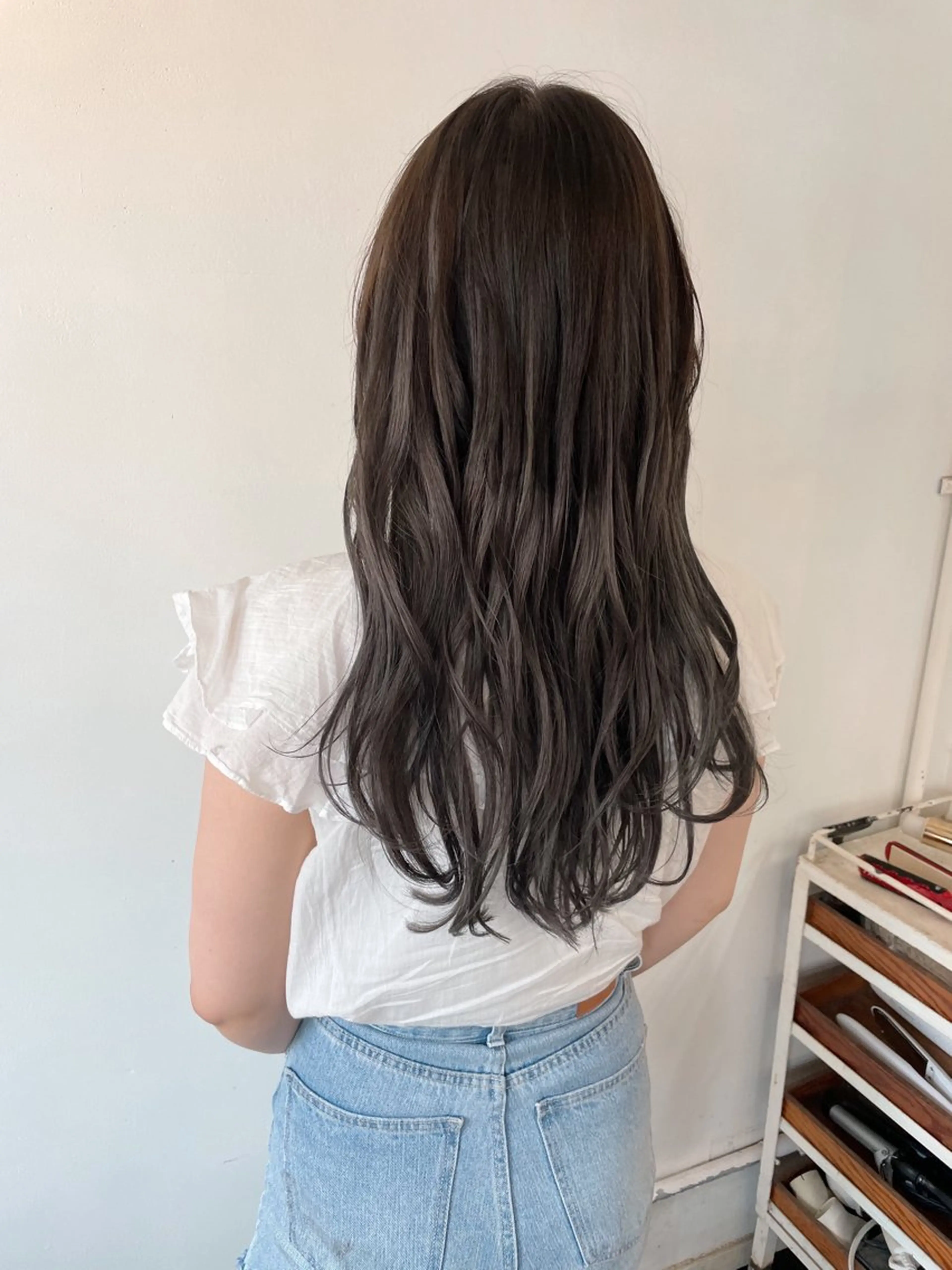 ロング シールエクステ エクステ h a k u 大倉 卓人のヘアスタイル