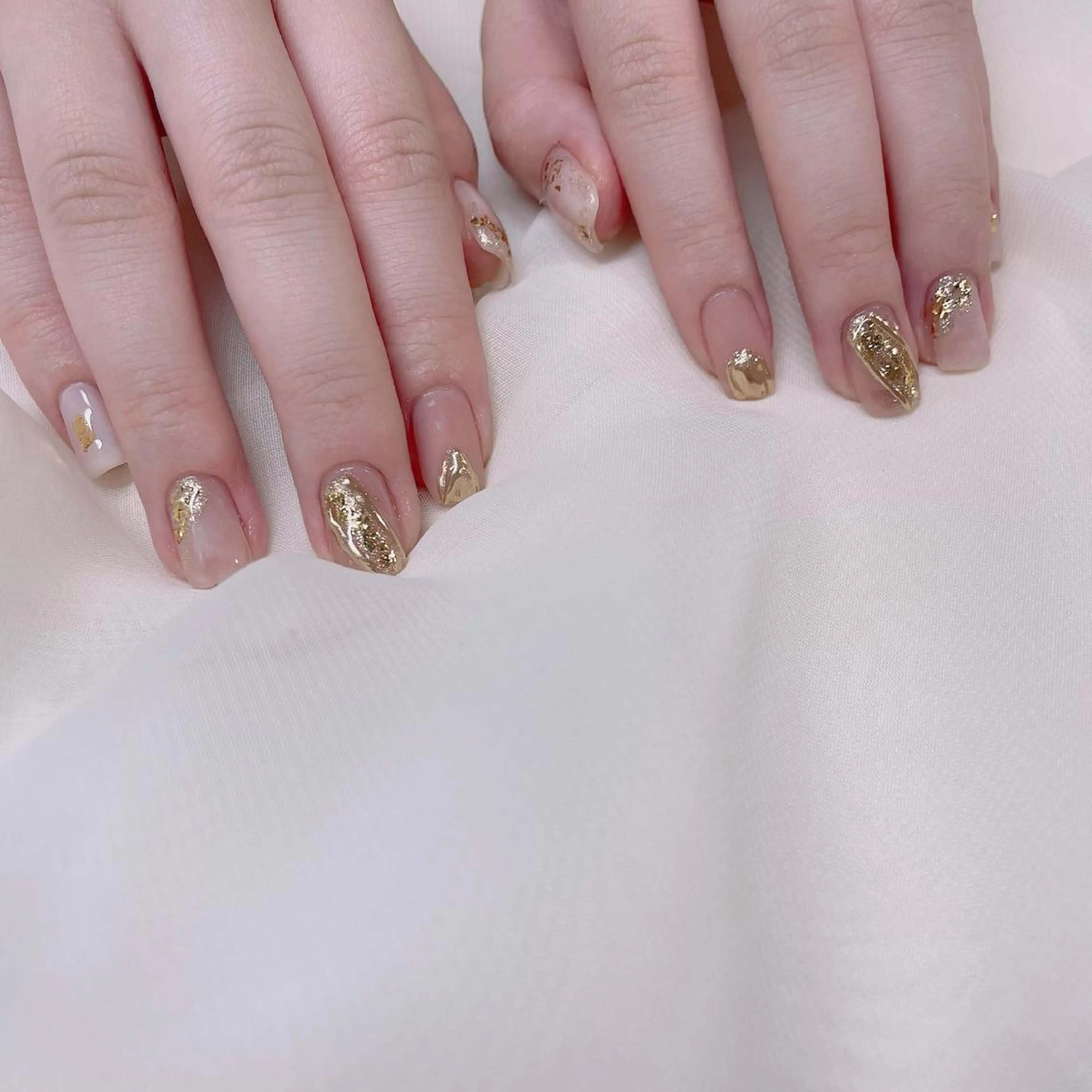 カラー ネイル 𓂃🦢Aurora Swan🌙𓂃のネイルデザイン