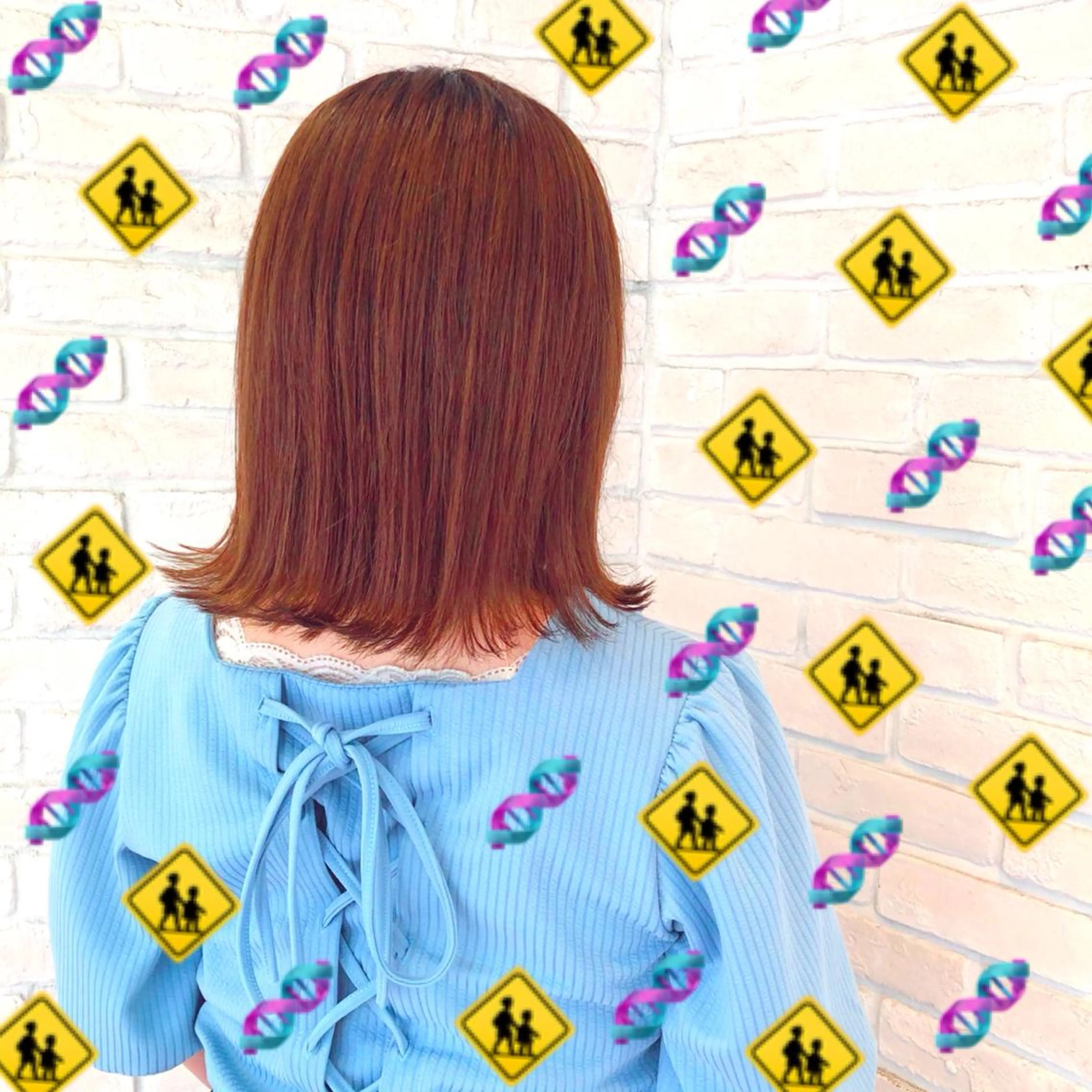 ミディアム カラー オレンジ 🌺ウルフカット職人 新垣渚🐺のヘアスタイル