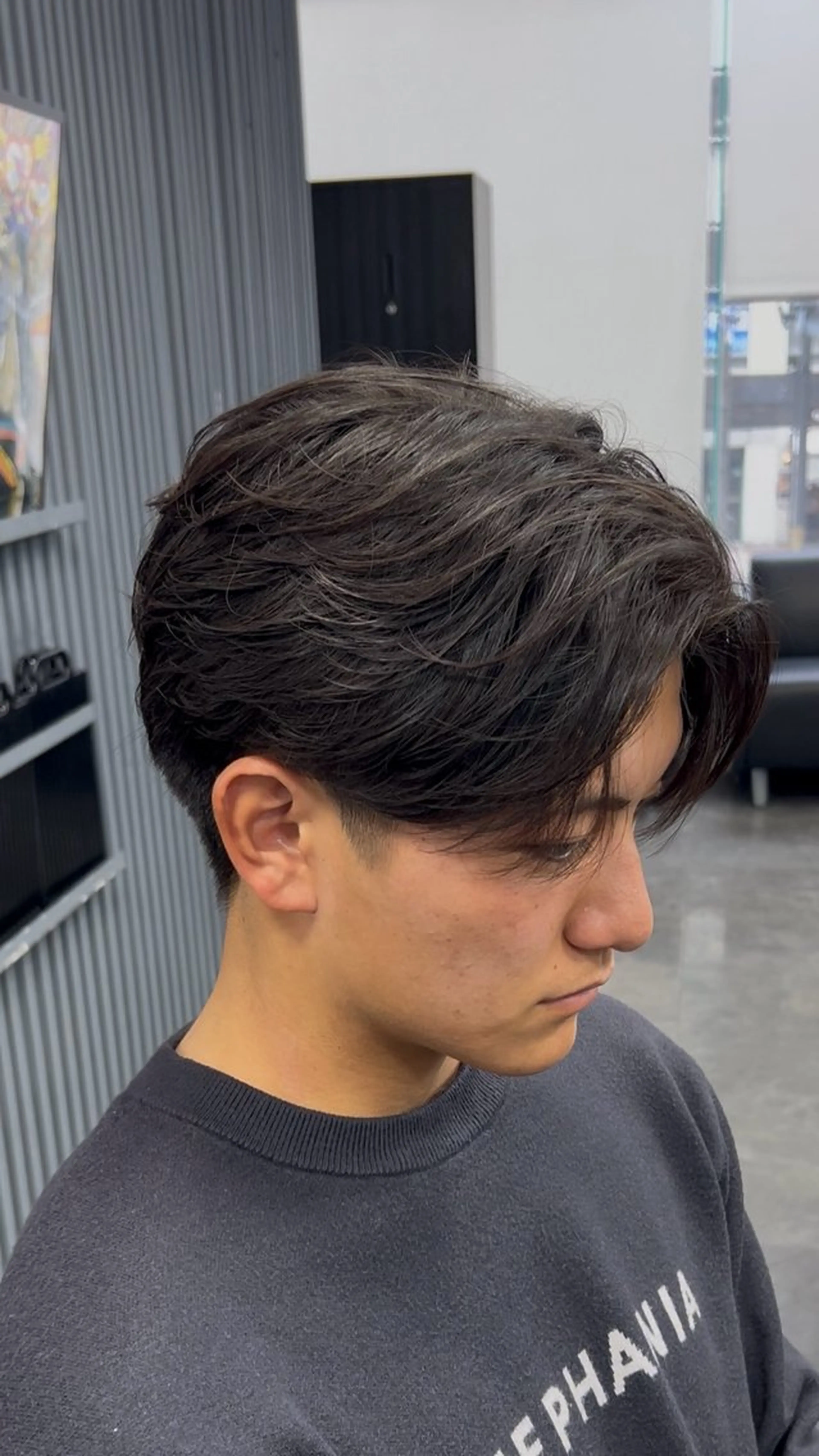 ショート カット パーマ 梅田/パーマ特化/ メンズパーマ/一色翔のヘアスタイル