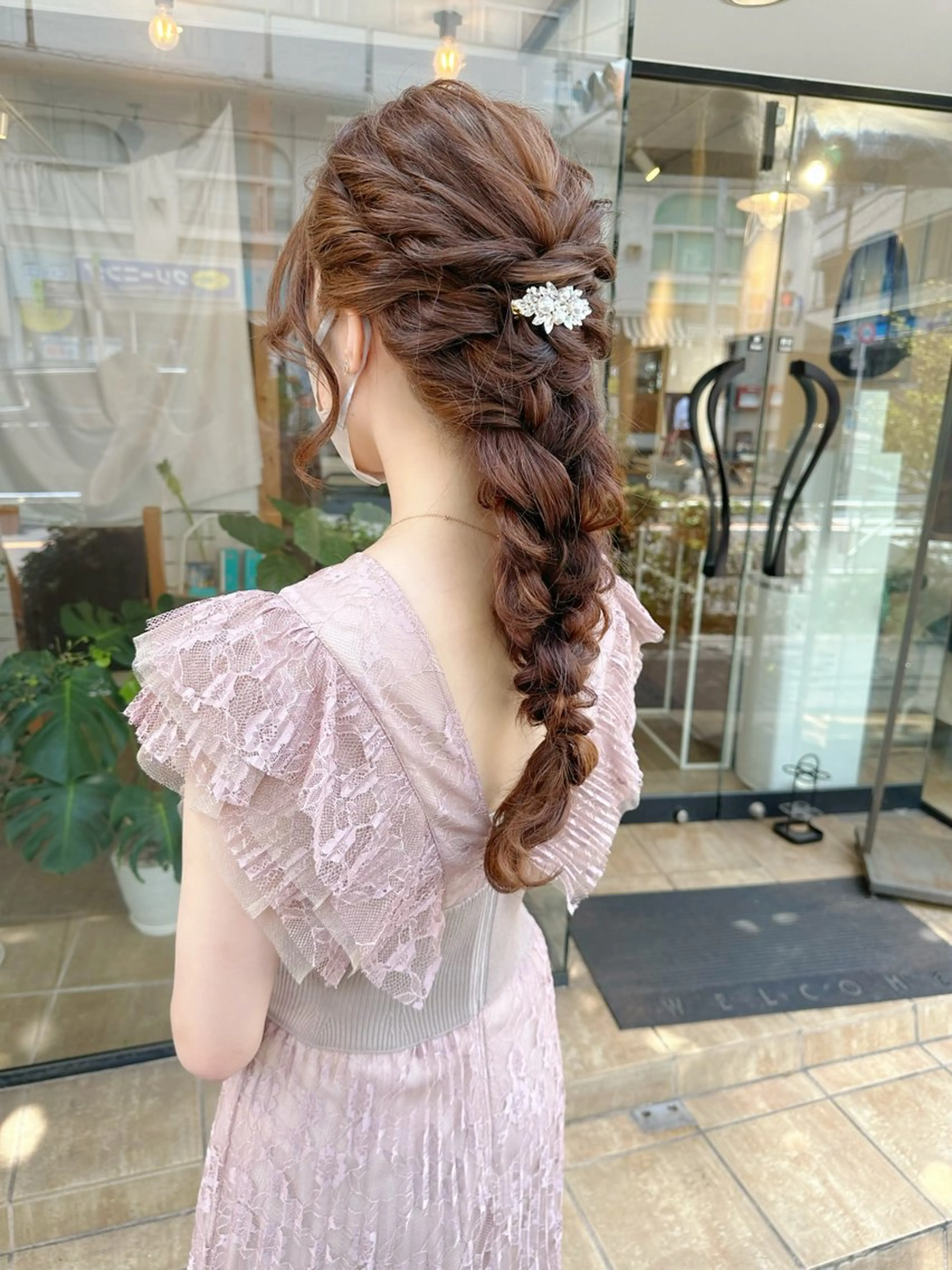 ロング ヘアアレンジ ヘアセット ヘアアレンジ にいた　かづしげのヘアスタイル