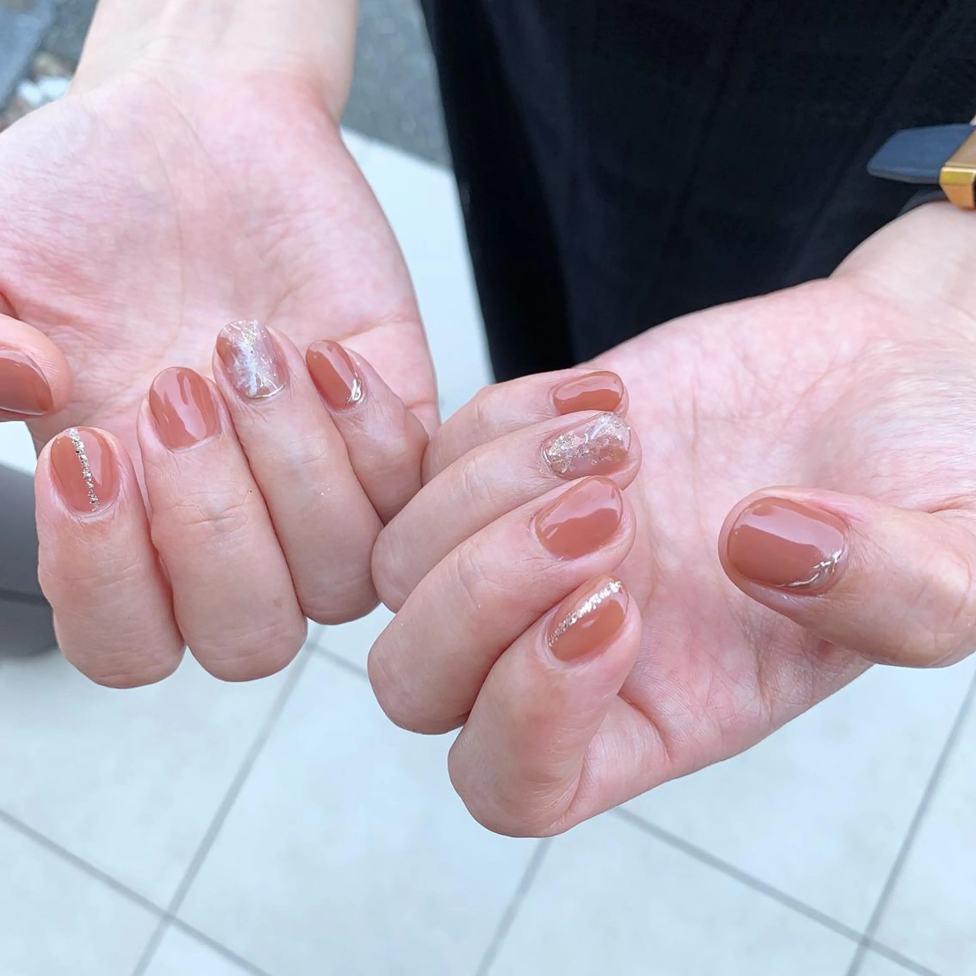 ネイル オレンジ sereha nailのネイルデザイン