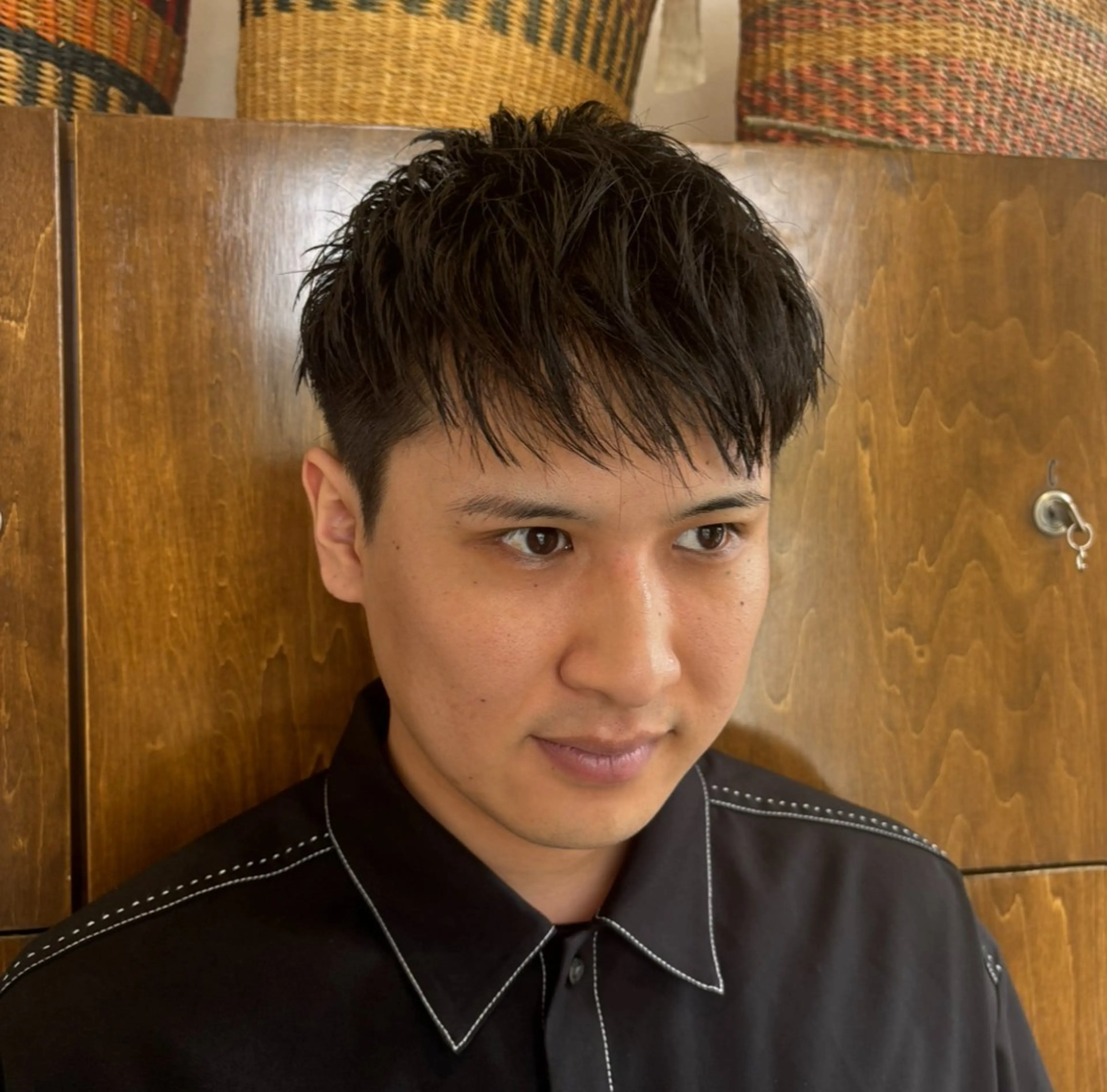 ショート メンズ レイヤーカット/艶髪 /パーマaikoのヘアスタイル