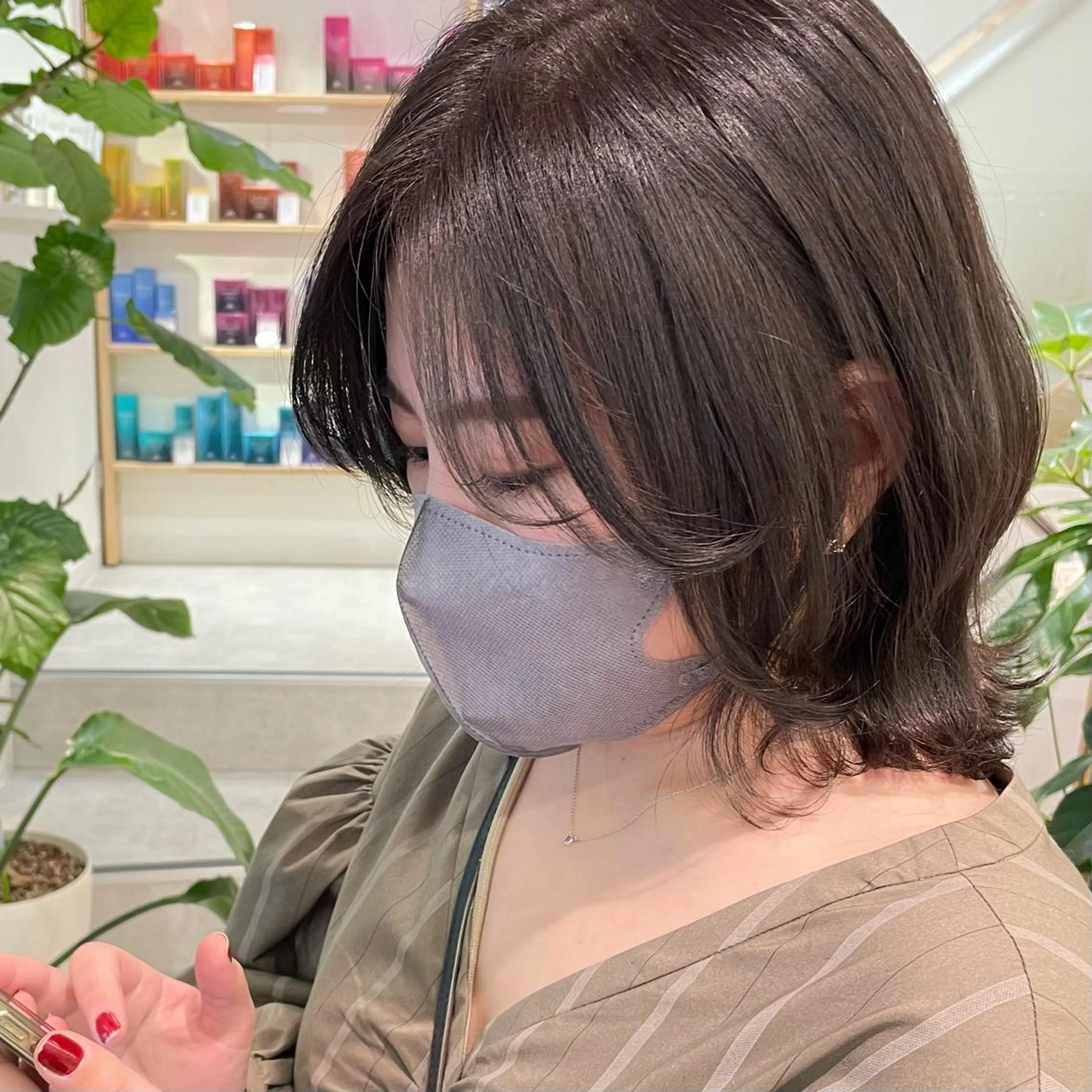 🩵平日限定🩵 【顔周りカット＋カラー＋トリートメント】の写真