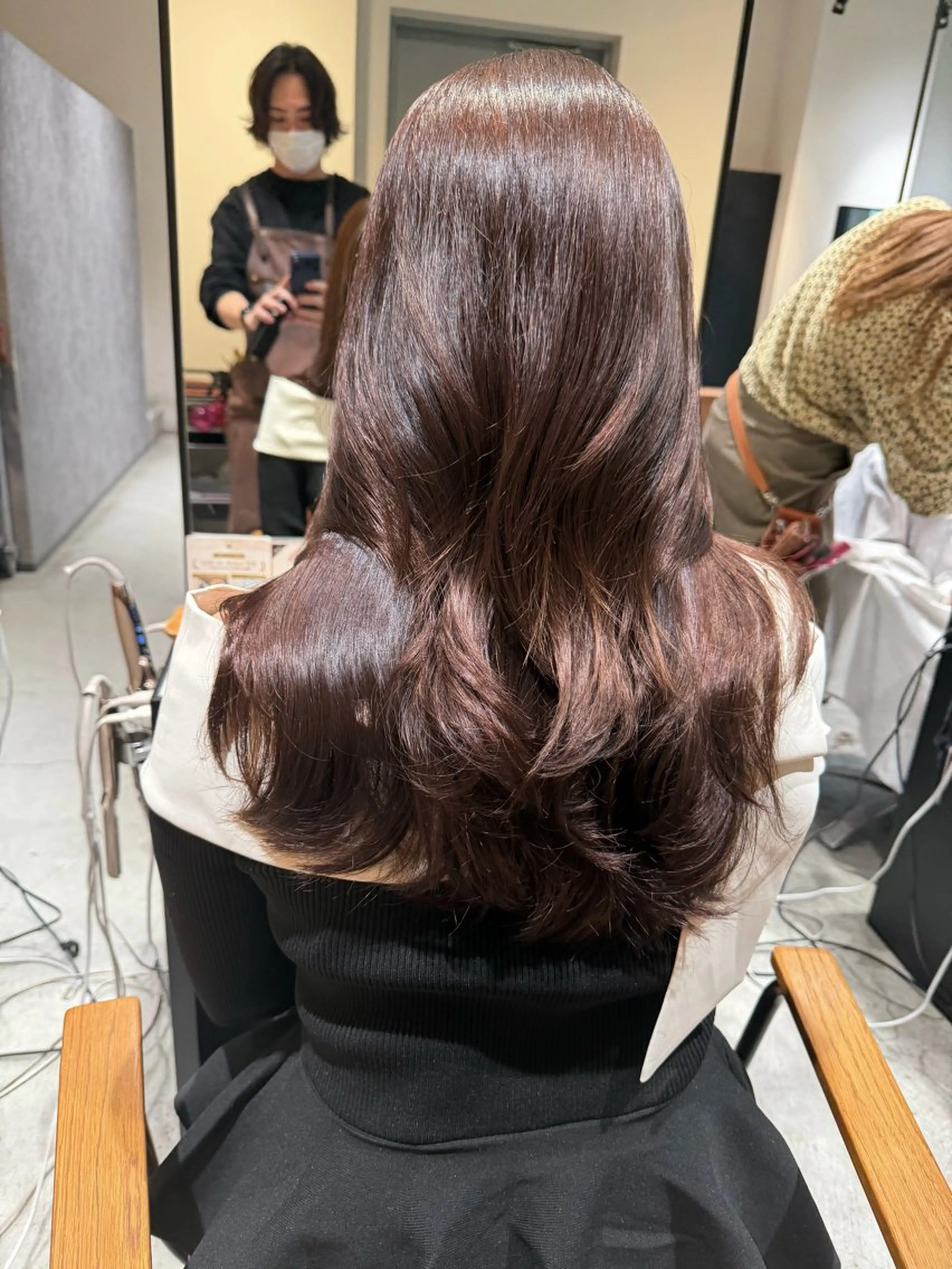 ロング カット ヘアカラー Ria／透明感カラー ／レイヤー／ボブ🌸のヘアスタイル