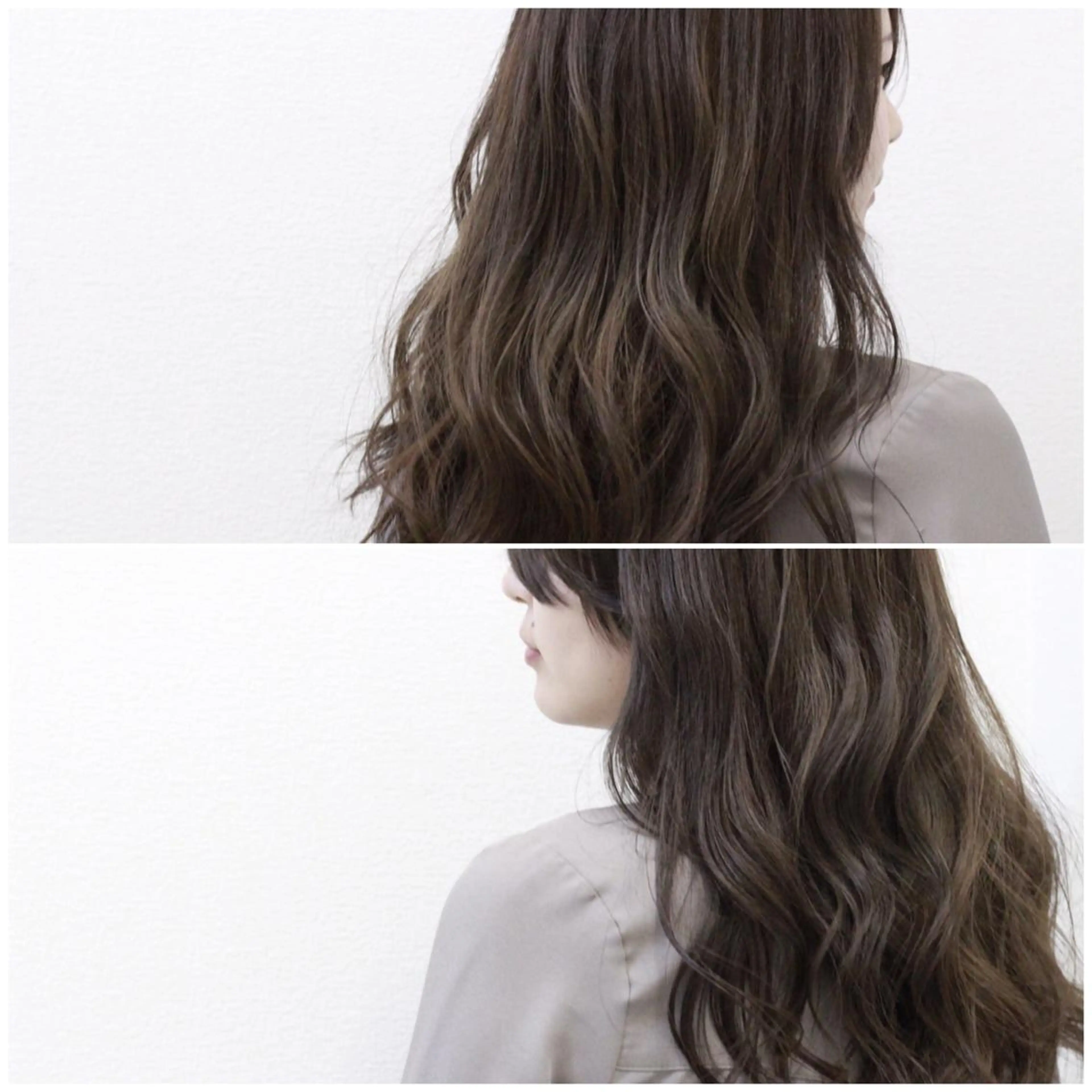 ロング カラー グレージュ Viage （ビアージュ）のヘアスタイル