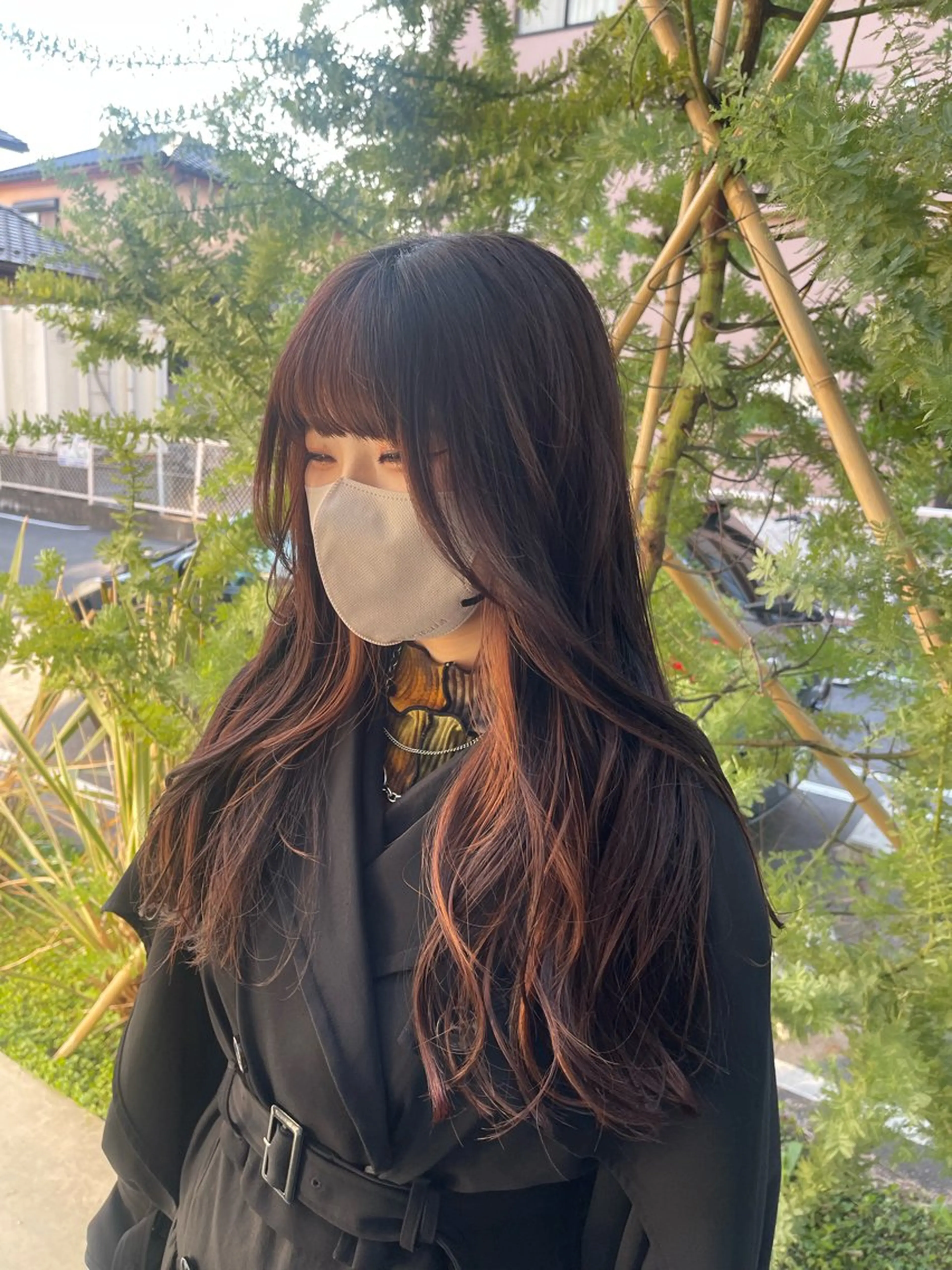 ロング カラー ヘアアレンジ inchelsea ririkaのヘアスタイル