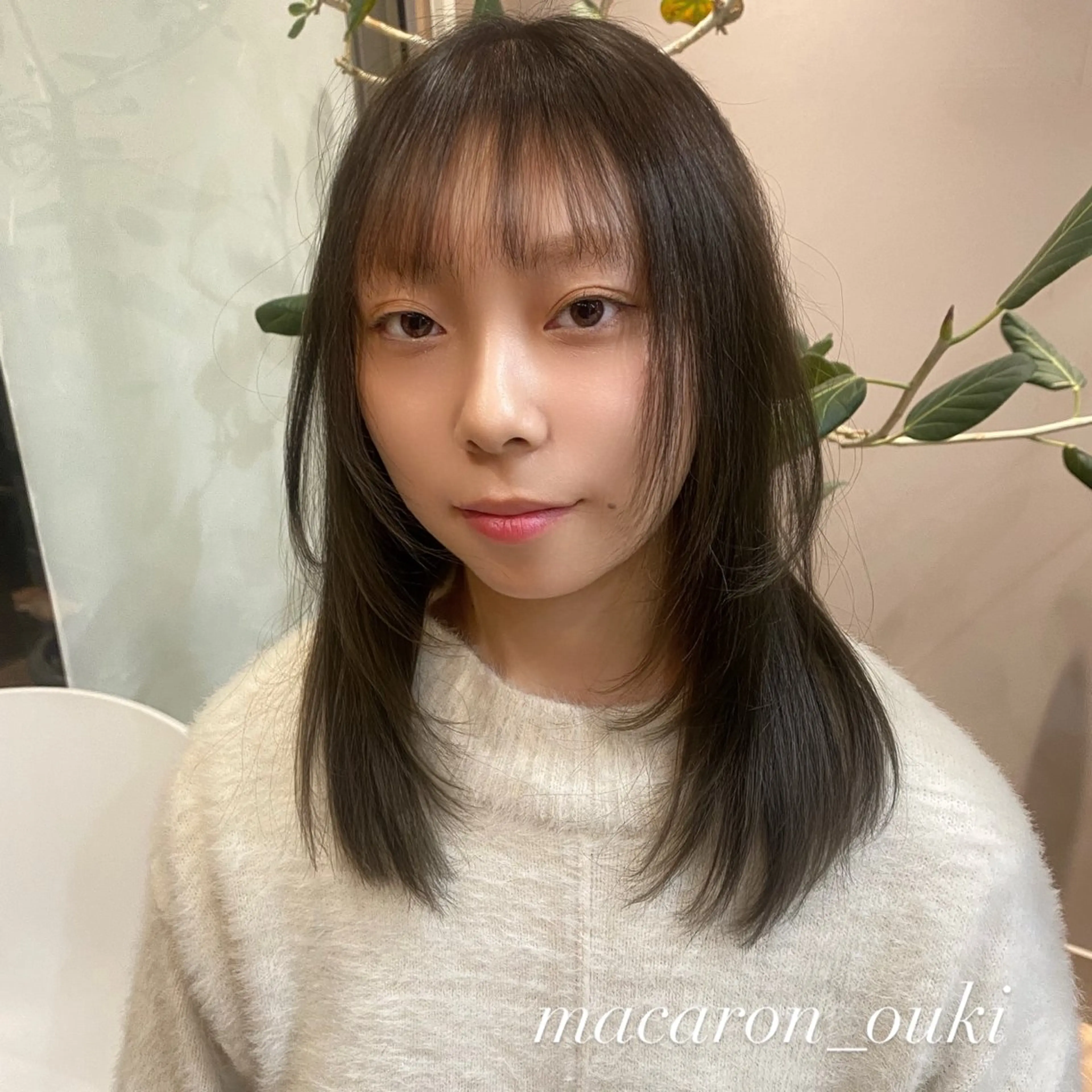 カラー ベージュカラー オリーブベージュ 佐藤 生基のヘアスタイル