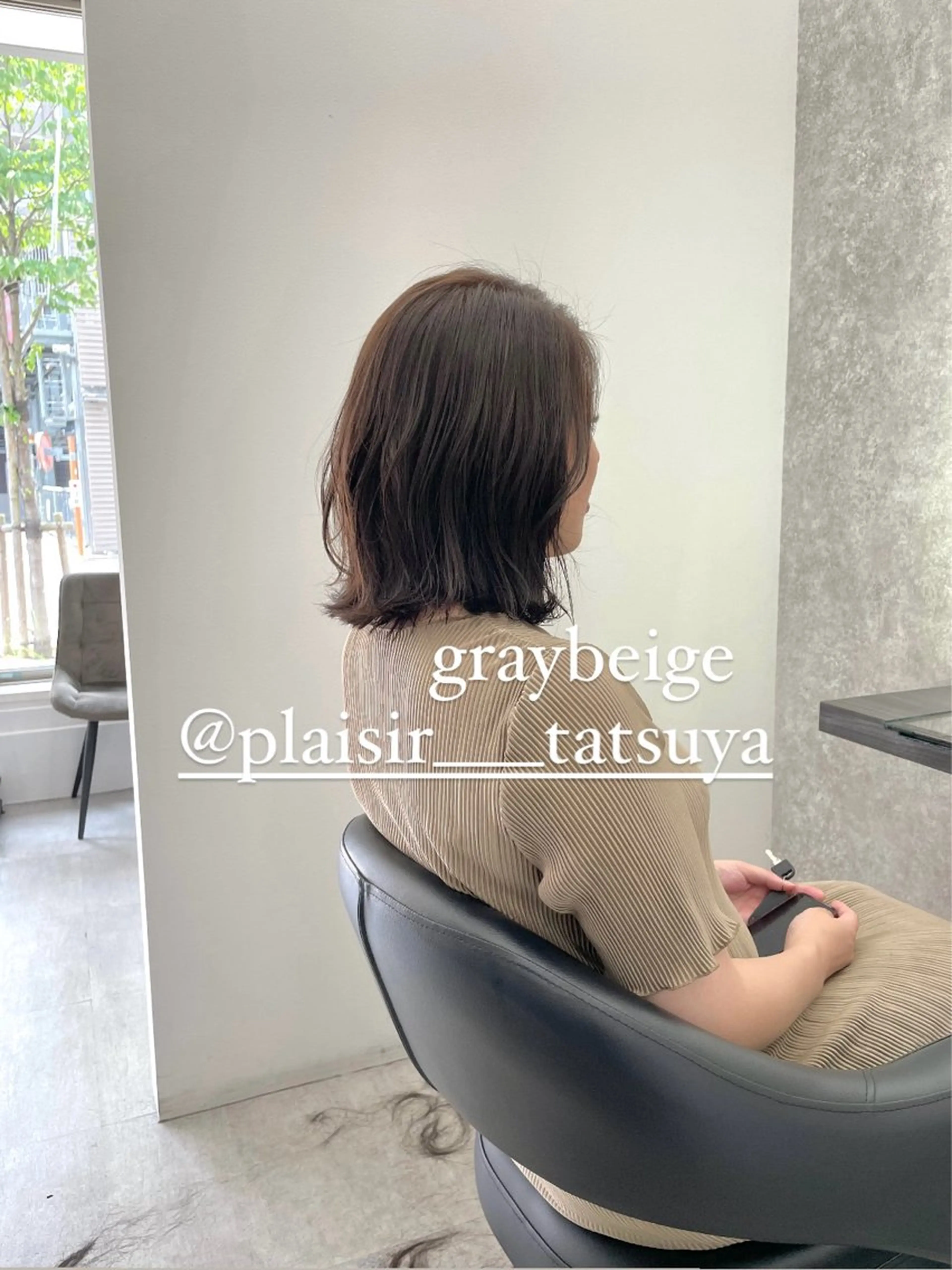 ミディアム カラー バレイヤージュ ブリーチ ケアブリーチ デザインカラー イヤリングカラー カット ヘアカラー トリートメント 佐々木 達也のヘアスタイル