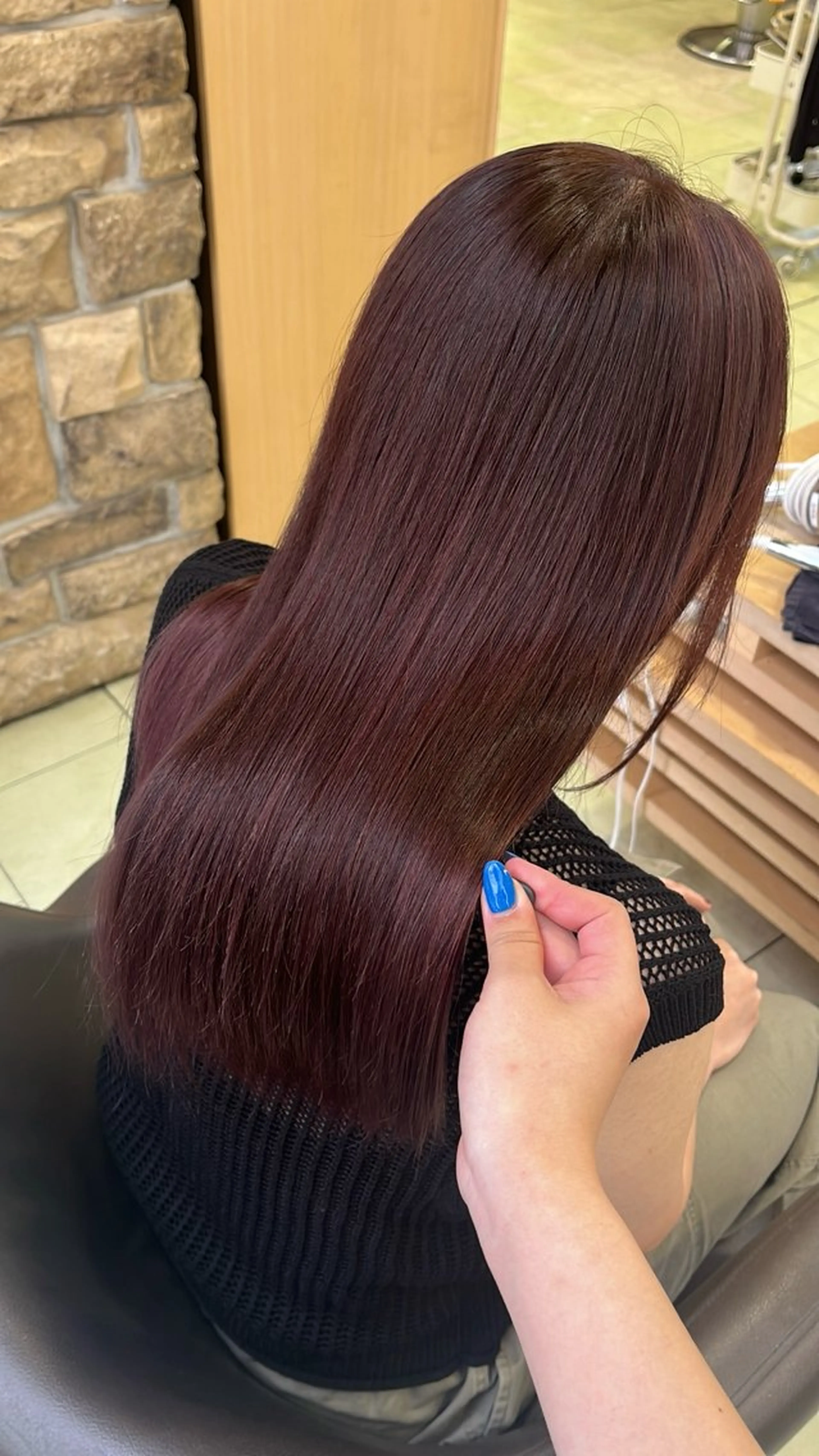 ロング カラー ヘアカラー waka❤️✨ レイヤーボブ/ネイルのヘアスタイル