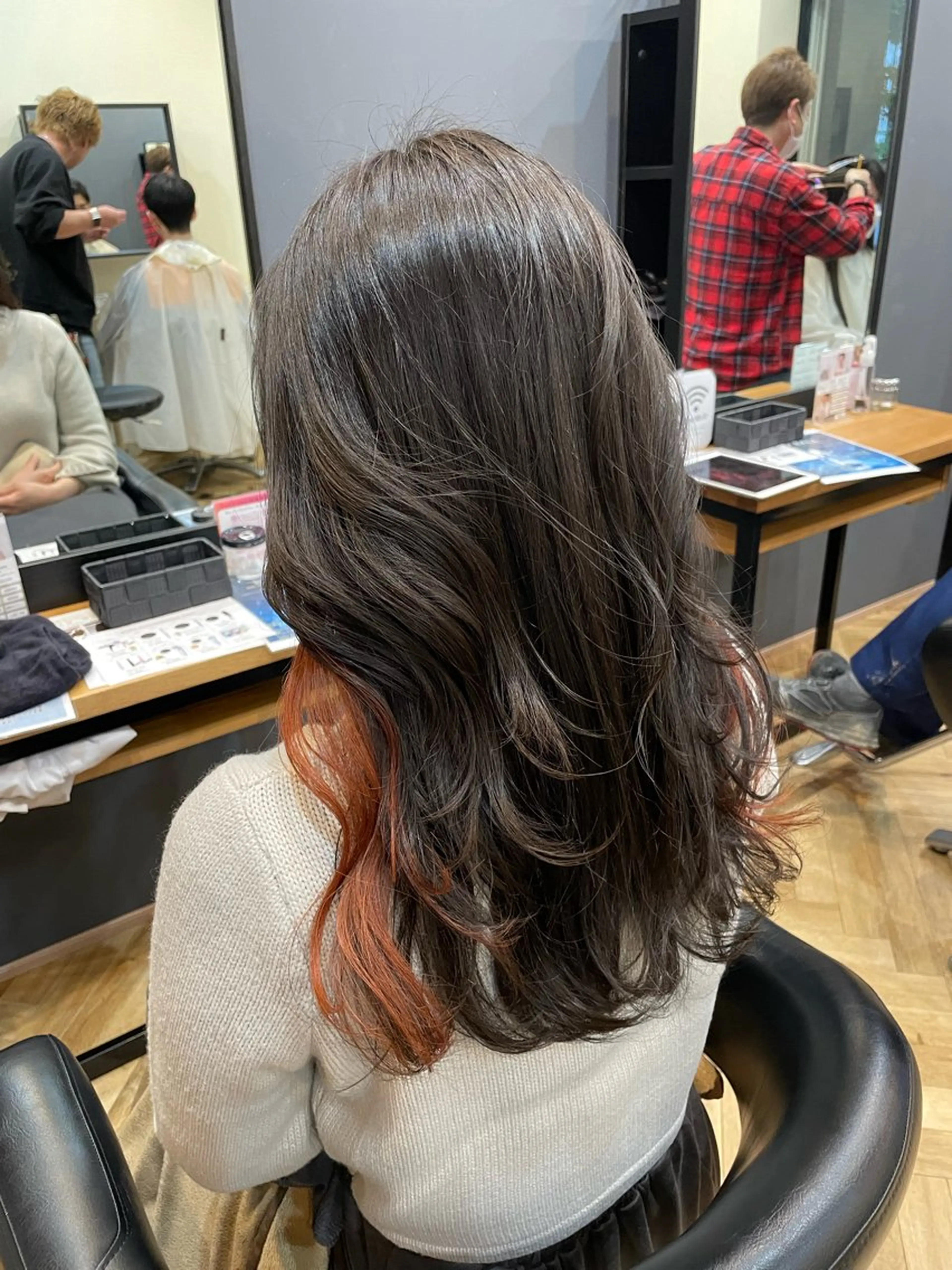 ロング ヘアカラー 韓国ヘア/レイヤー 🇰🇷/艶髪/長橋のヘアスタイル