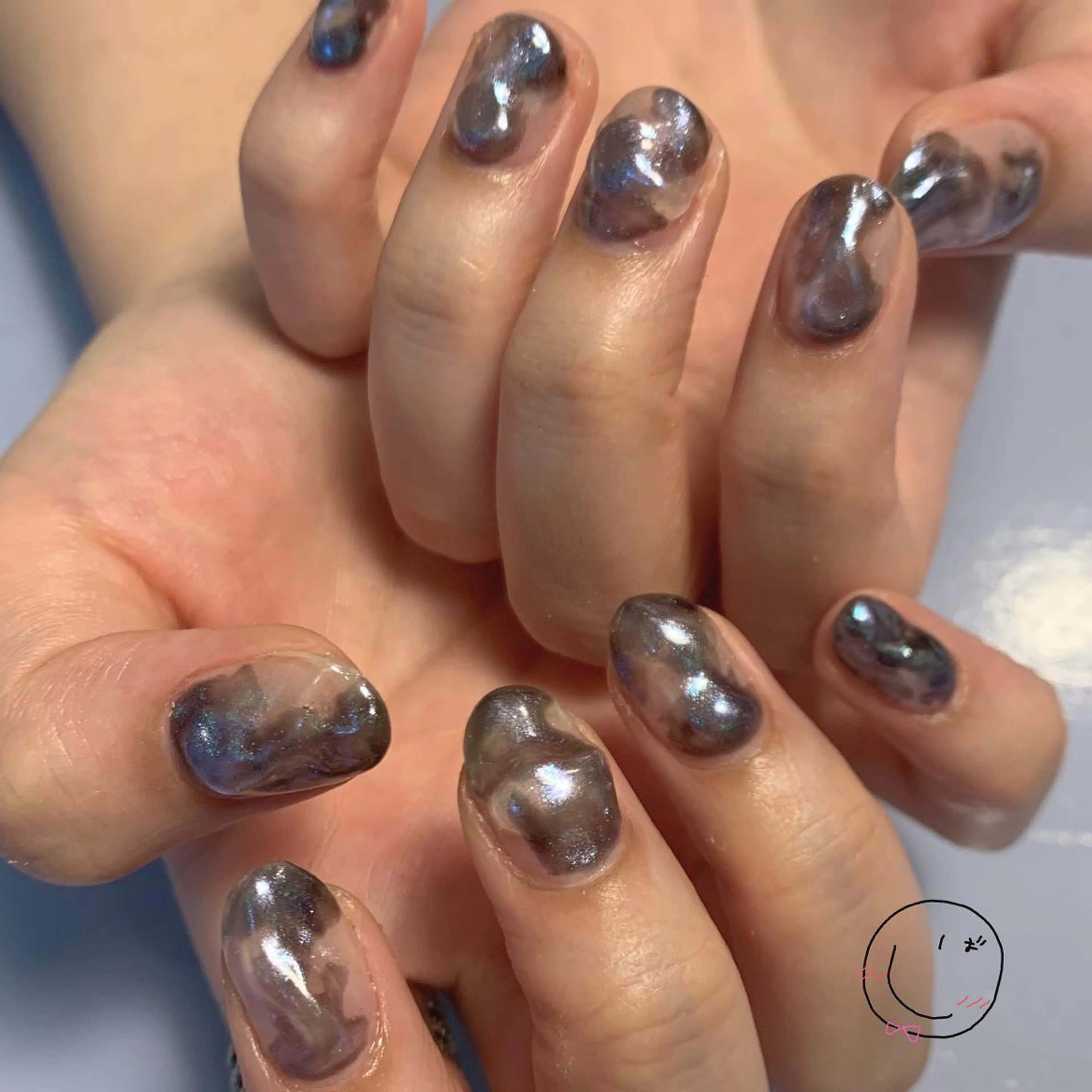 ネイル フットネイル ジェルネイル ニュアンスネイル ワンカラーネイル ホワイト chik所属・chik shibaのネイルデザイン