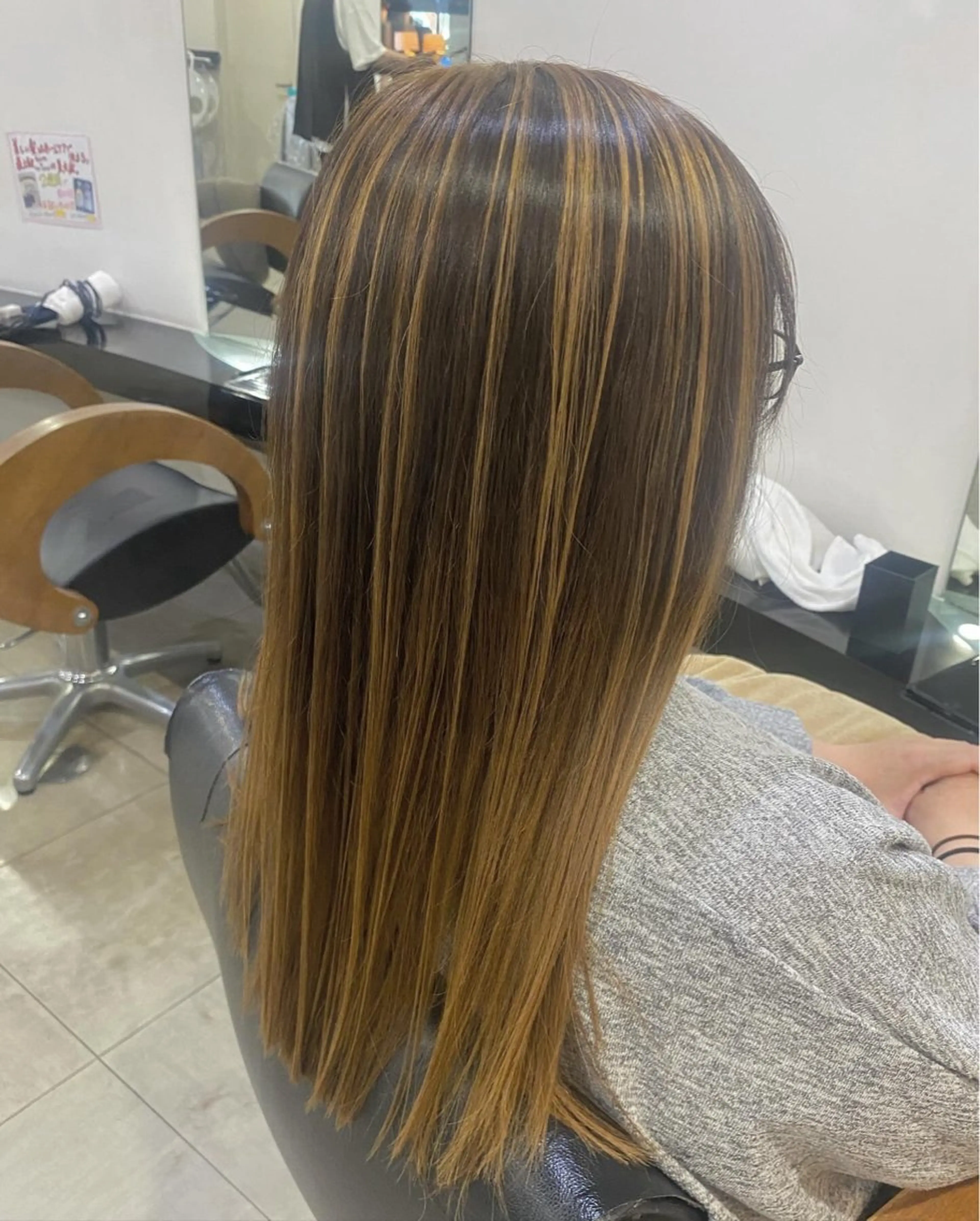 ロング カラー ヘアアレンジ ブリーチ ブリーチなしカラー DISCOHAIRsanc（ルジャルダン町田）所属・烏山 達也のヘアスタイル