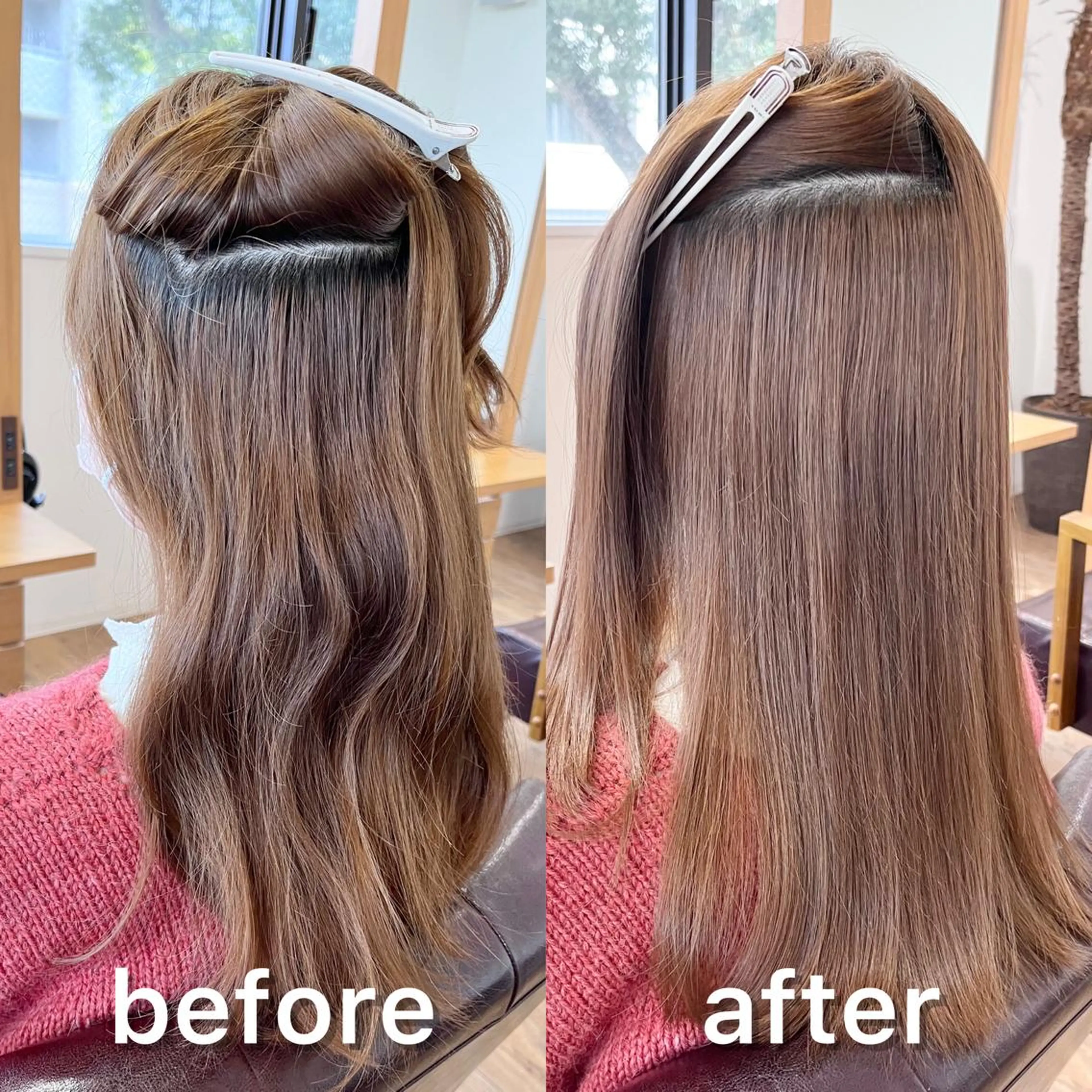 セミロング パーマ くせ毛 髪質改善 縮毛矯正 縮毛矯正 トリートメント KIZU 髪質改善 オカルト怪談のヘアスタイル