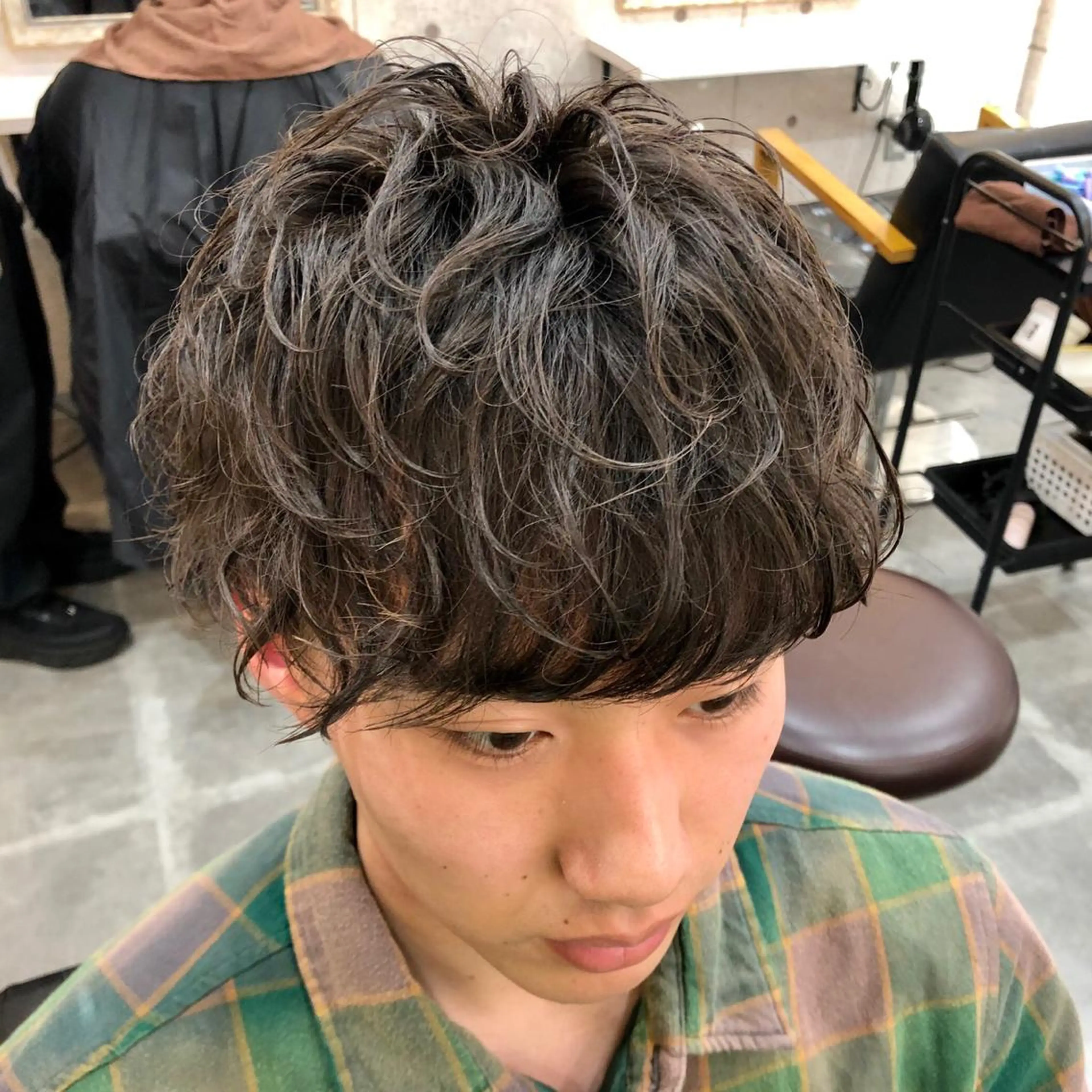 メンズ マッシュ メンズパーマ FLAVA所属・佐藤 智弘のヘアスタイル