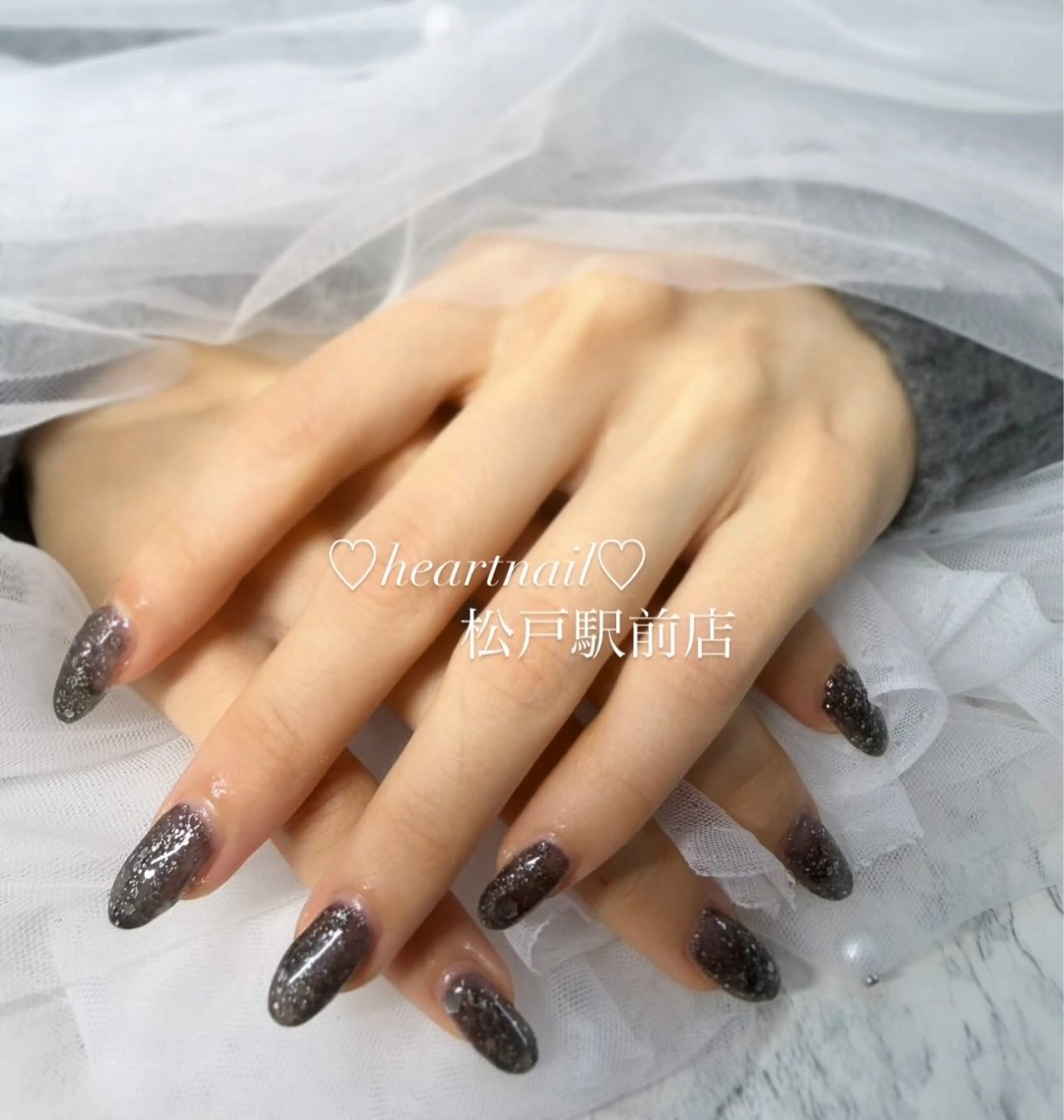 ネイル ラメ(グリッター) ワンカラーネイル はあとねいる 松戸駅前店のネイルデザイン