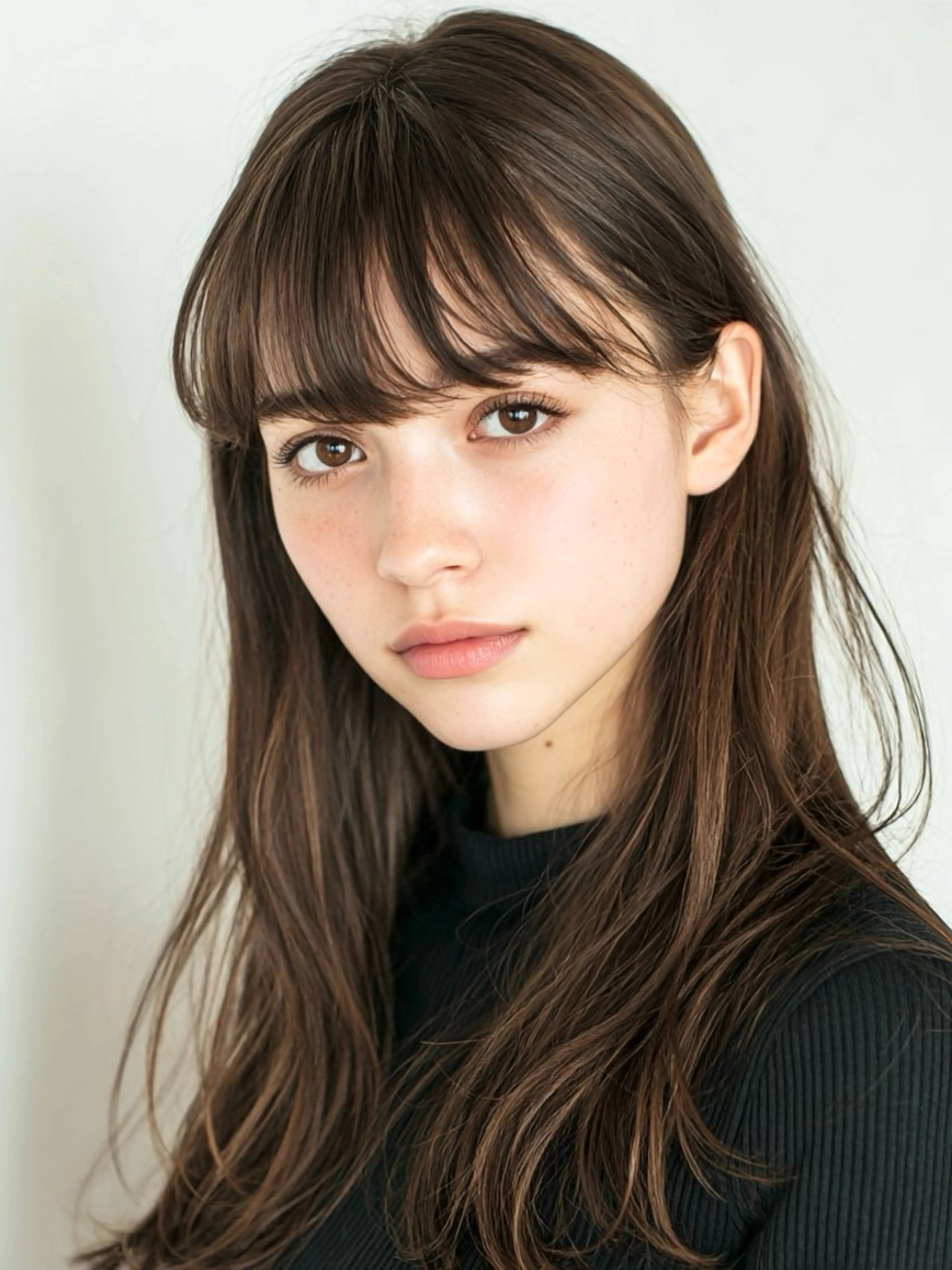 ミディアム 前髪&顔周りカット/ 韓国レイヤー/シバタのヘアスタイル