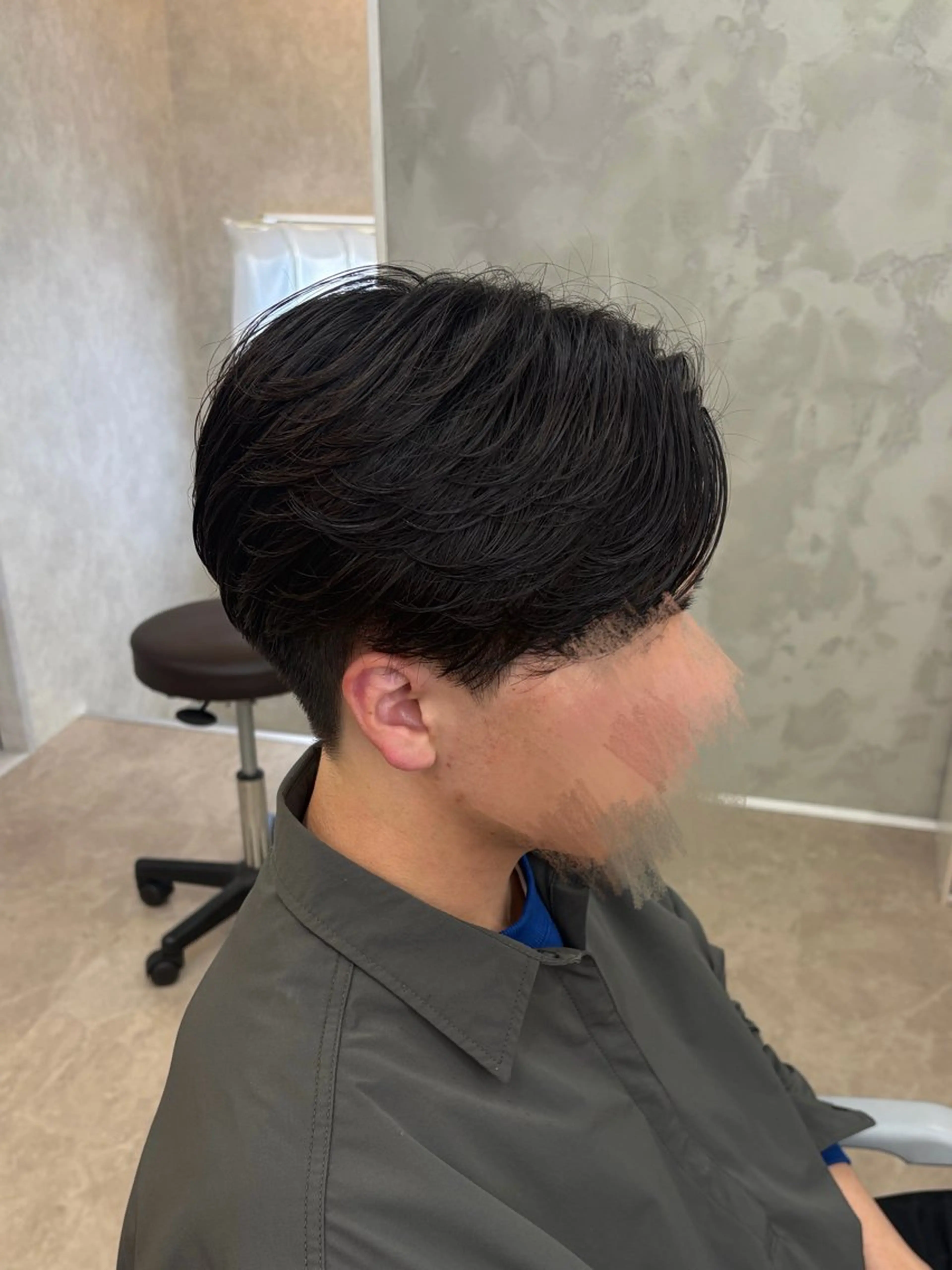 メンズ カット パーマ ニュアンスパーマ🌀 毛流れ🩶イザベラのヘアスタイル