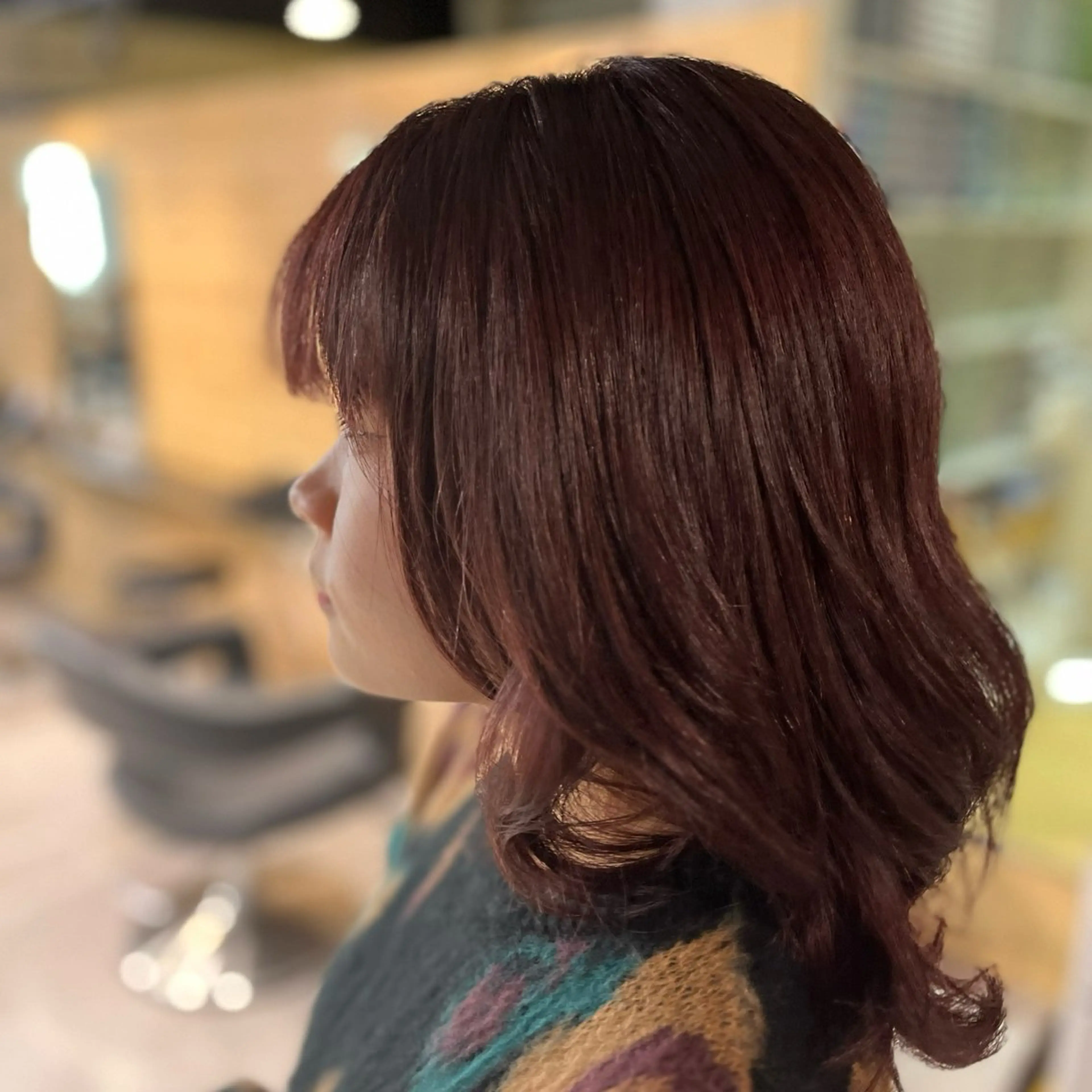 ミディアム カラー 縮毛矯正/ハイトーン /パーマ/前原汐🎐のヘアスタイル