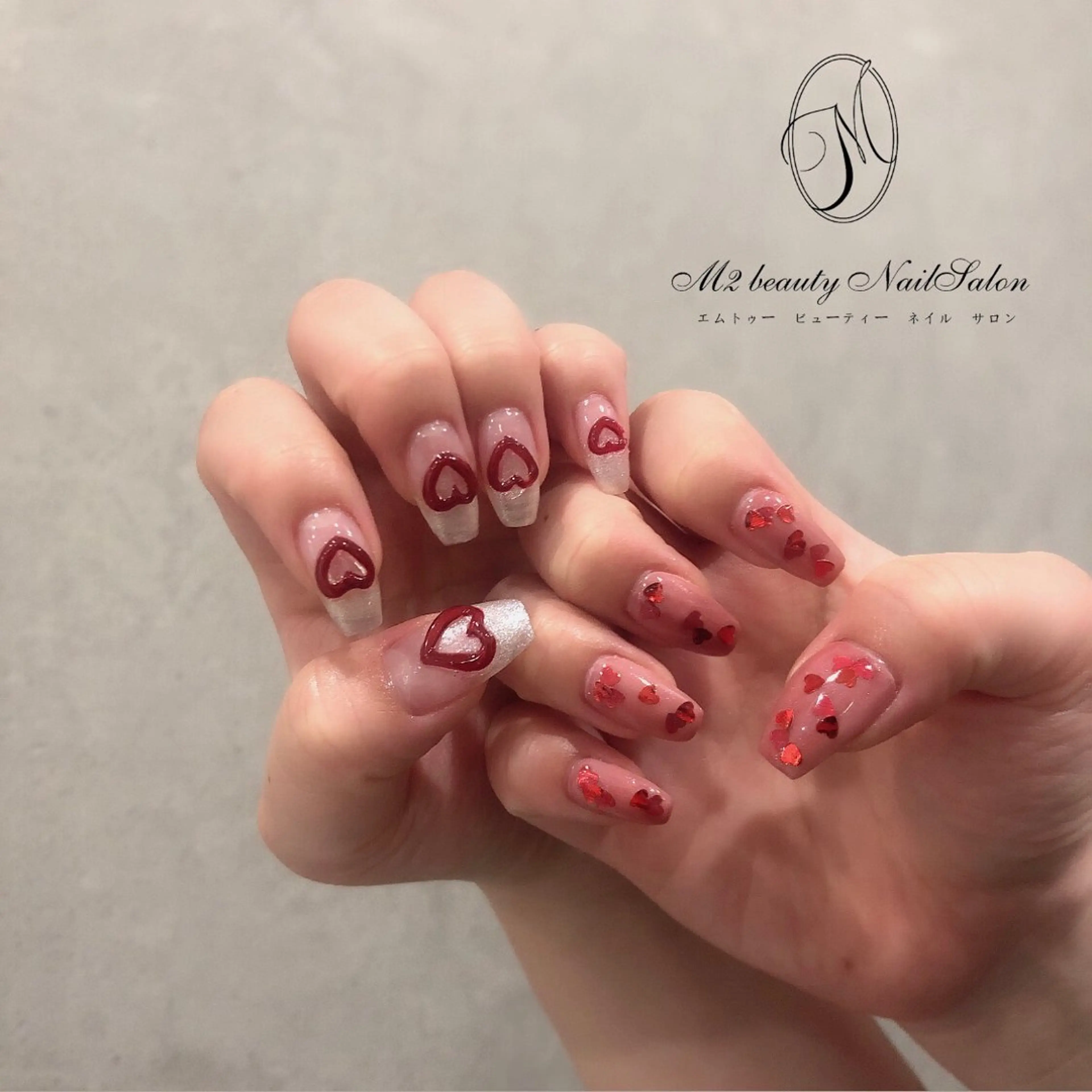 ネイル 長さ出し ジェルネイル パラジェル スカルプネイル ネイルチップ ハンドネイル M2 beauty Nankaのネイルデザイン