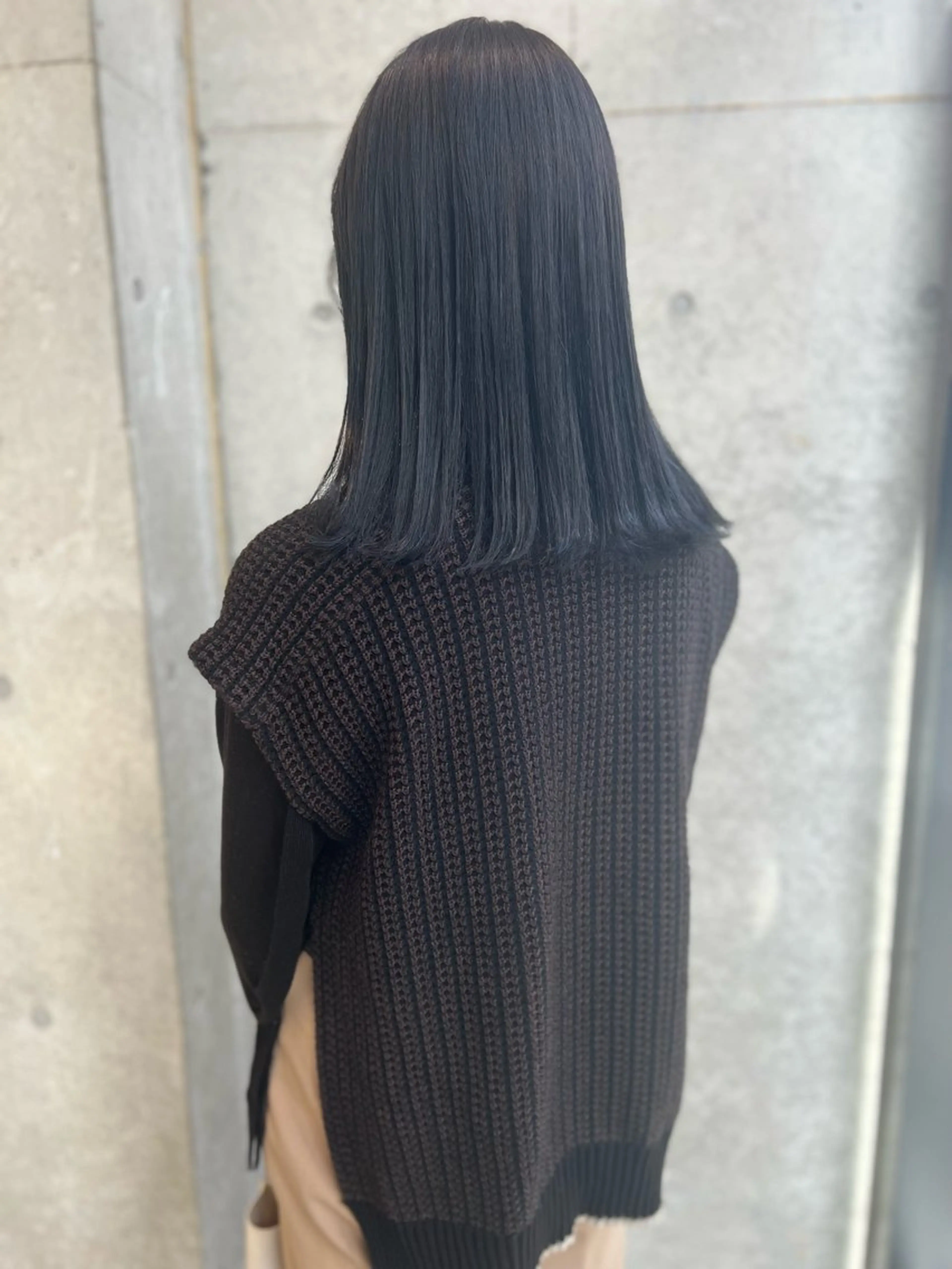 ミディアム カラー グレージュ カット ヘアカラー トリートメント 誰よりも丁寧なカット 🍀小林輝のヘアスタイル