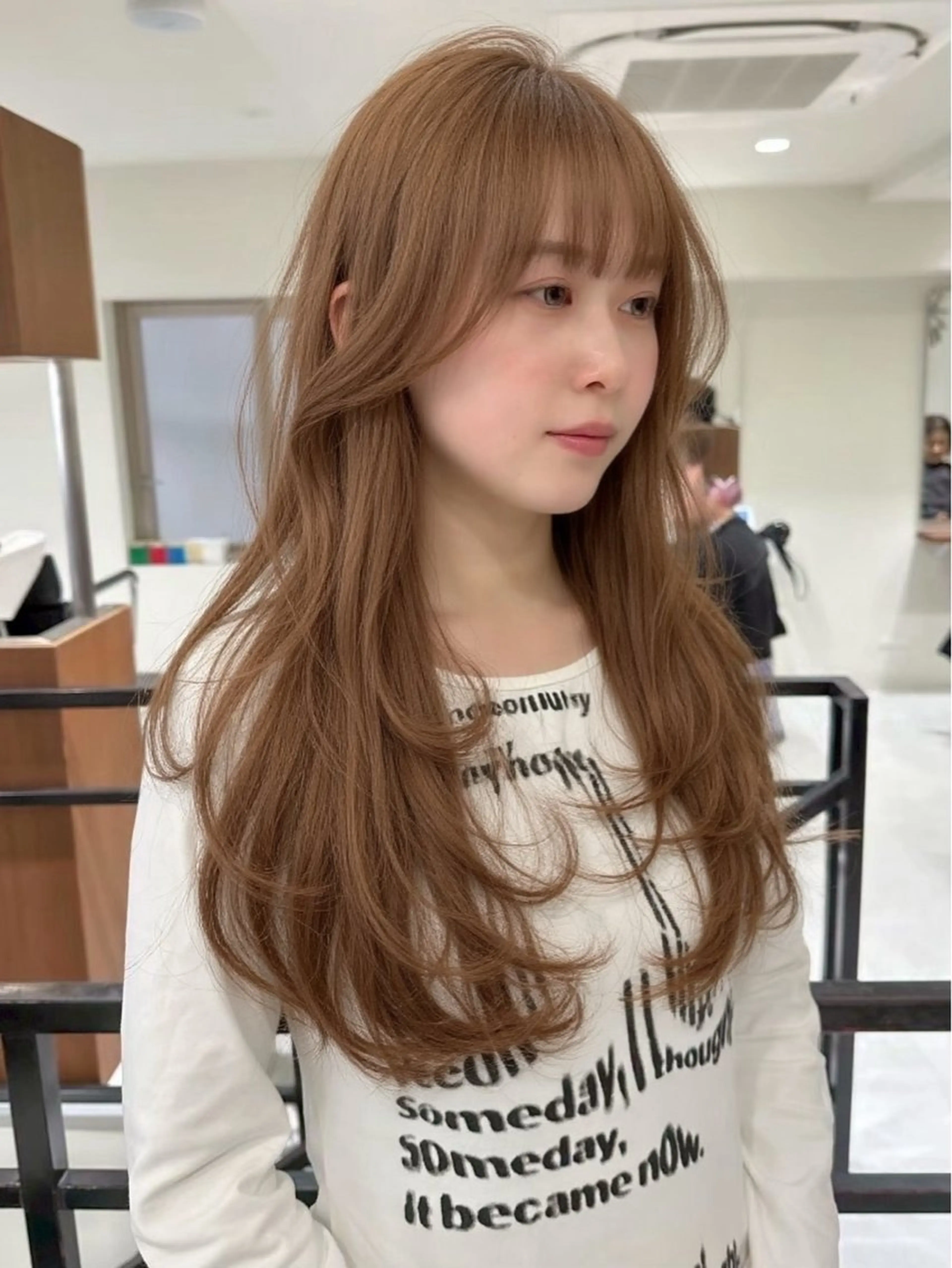 ロング カラー ブリーチ 透明感カラー ブリーチなしカラー 艶髪ハイトーン 💎凜💎のヘアスタイル