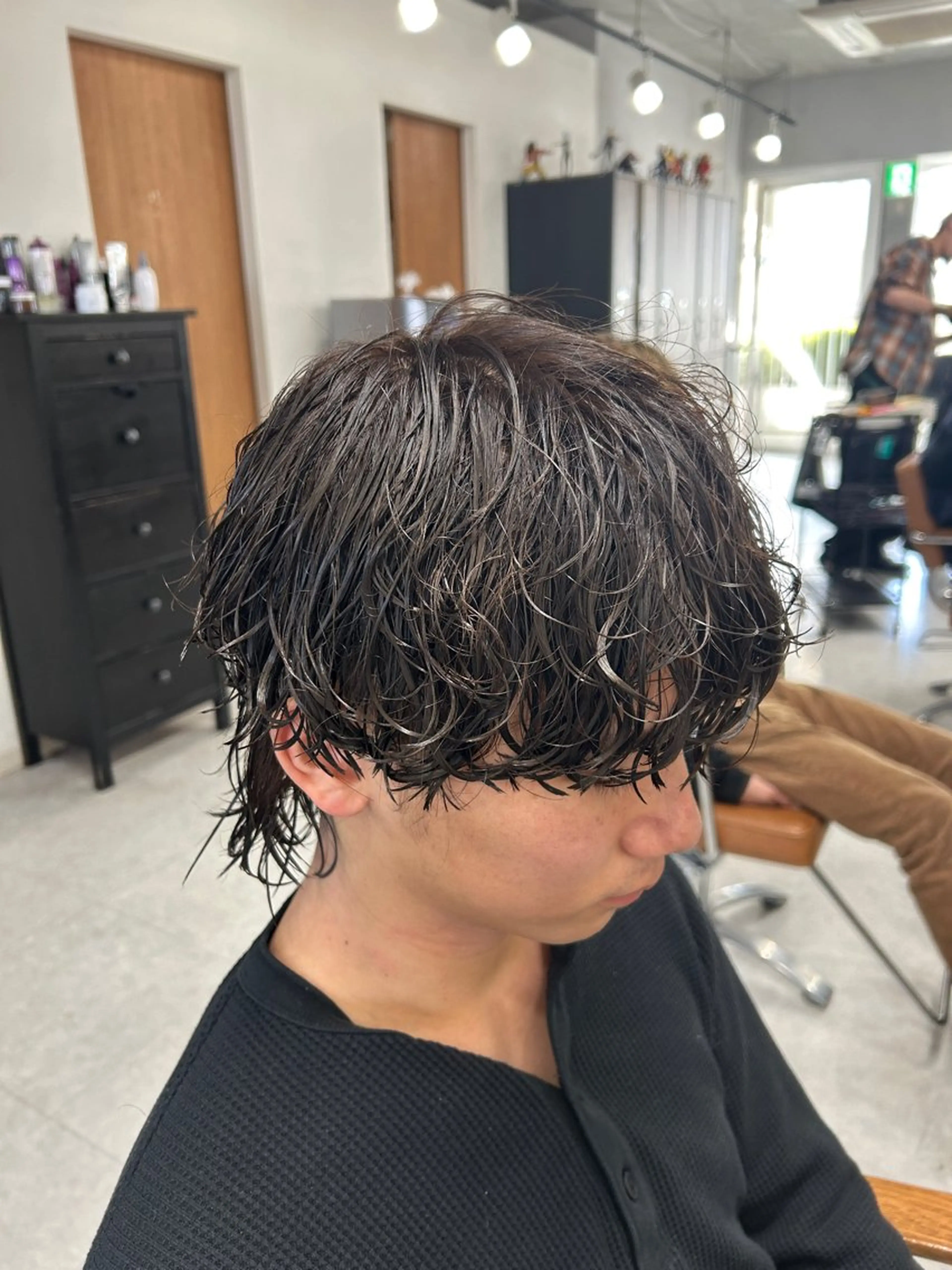 パーマ メンズ カット パーマ トリートメント ヘッドスパ ヘアセット カズキ🌼曲がる縮毛 ／くせ毛パーマのヘアスタイル