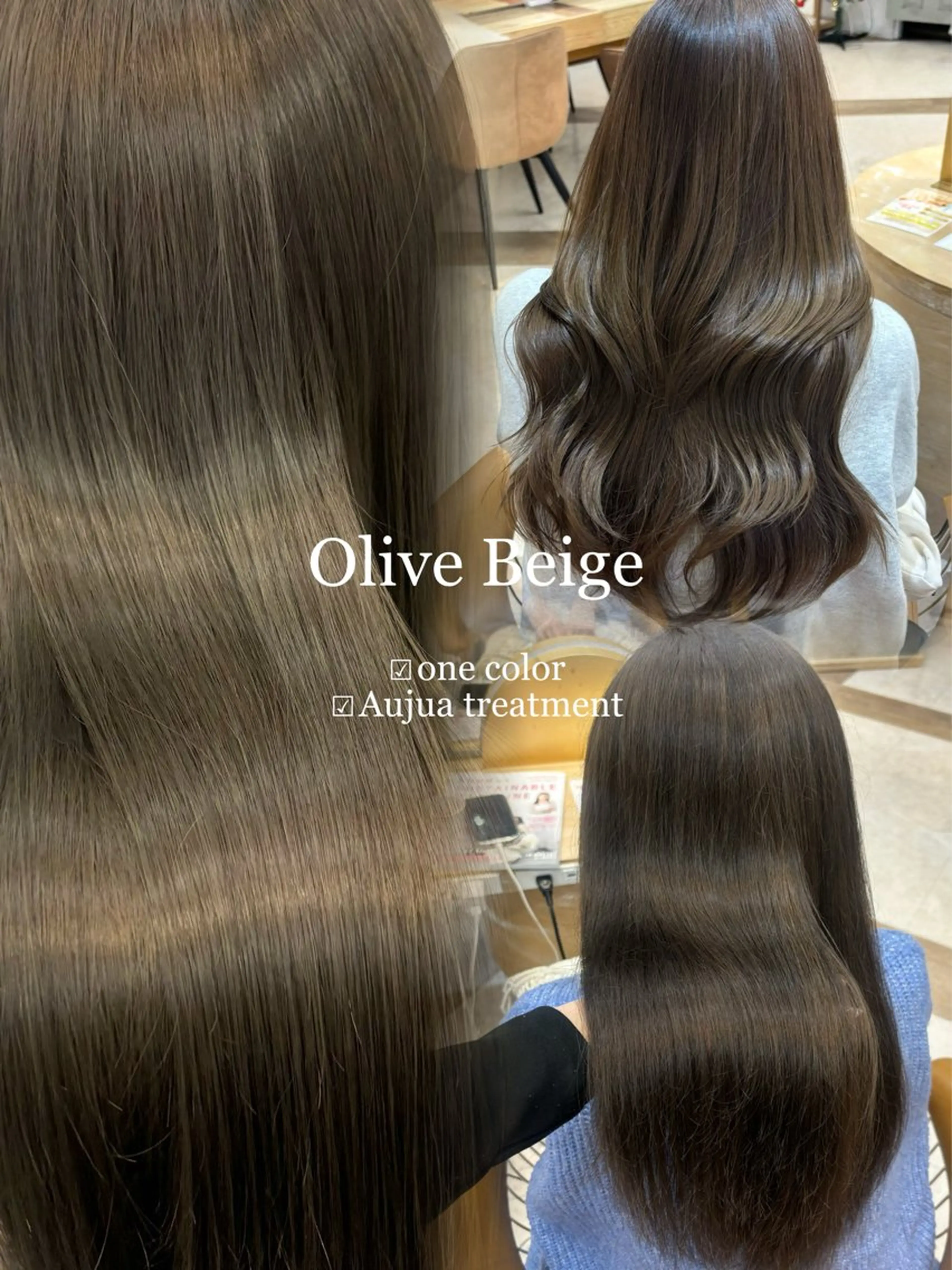 ロング カット ヘアカラー sakura/韓国 ガーリー/ワンホンのヘアスタイル